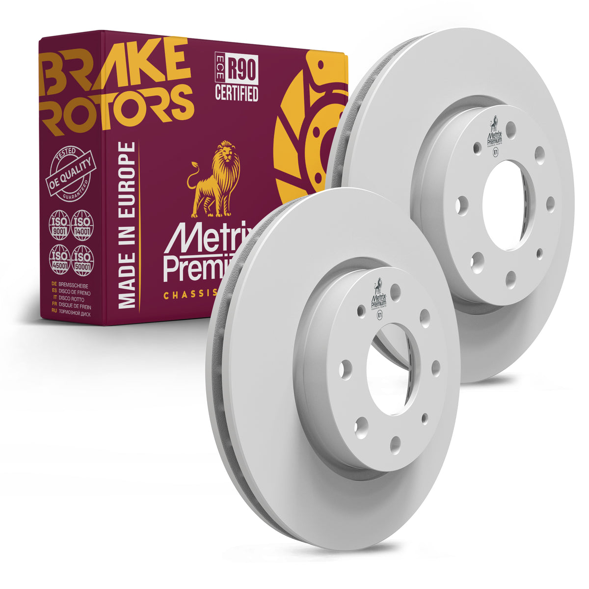 Metrix Premium Front Disc Brake Rotor Kit 92521MT OEM fit auto parts