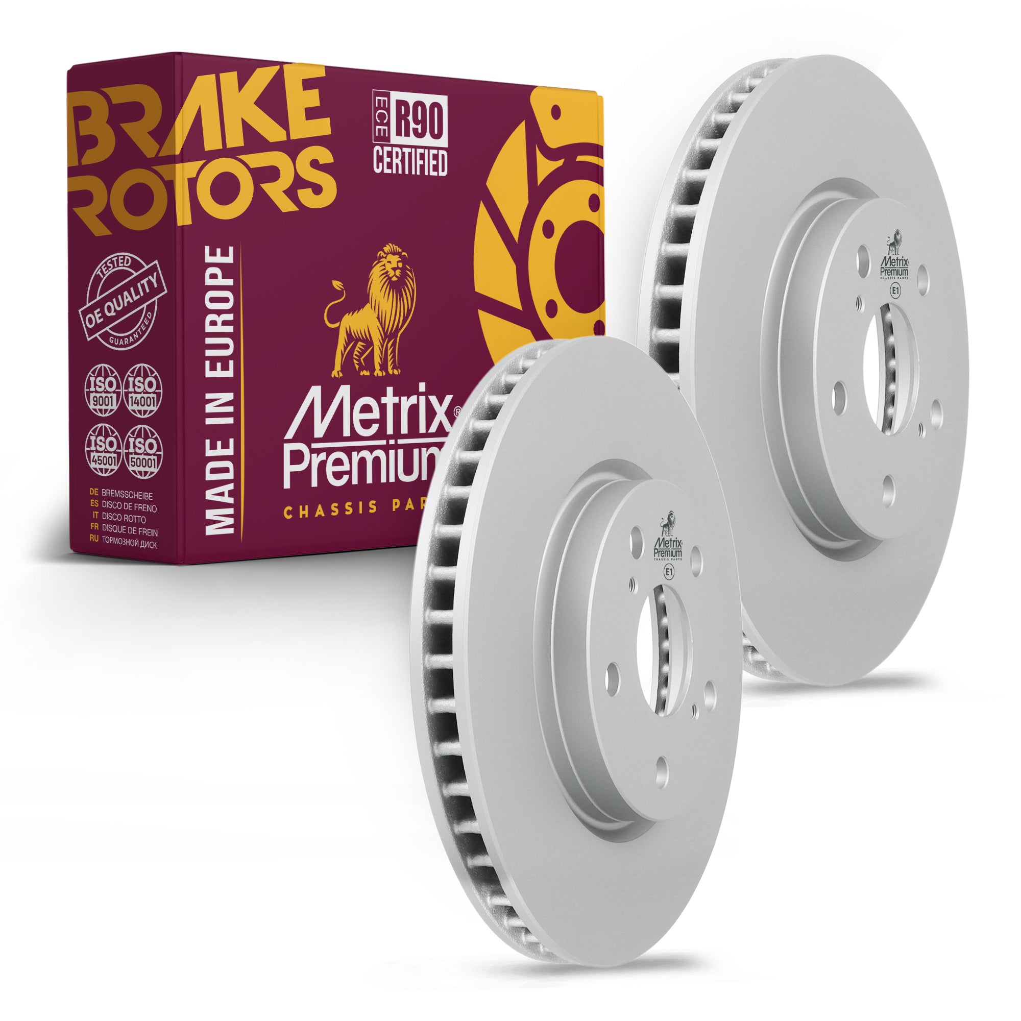 Metrix Premium Front Disc Brake Rotor Kit 92522MT OEM fit auto parts