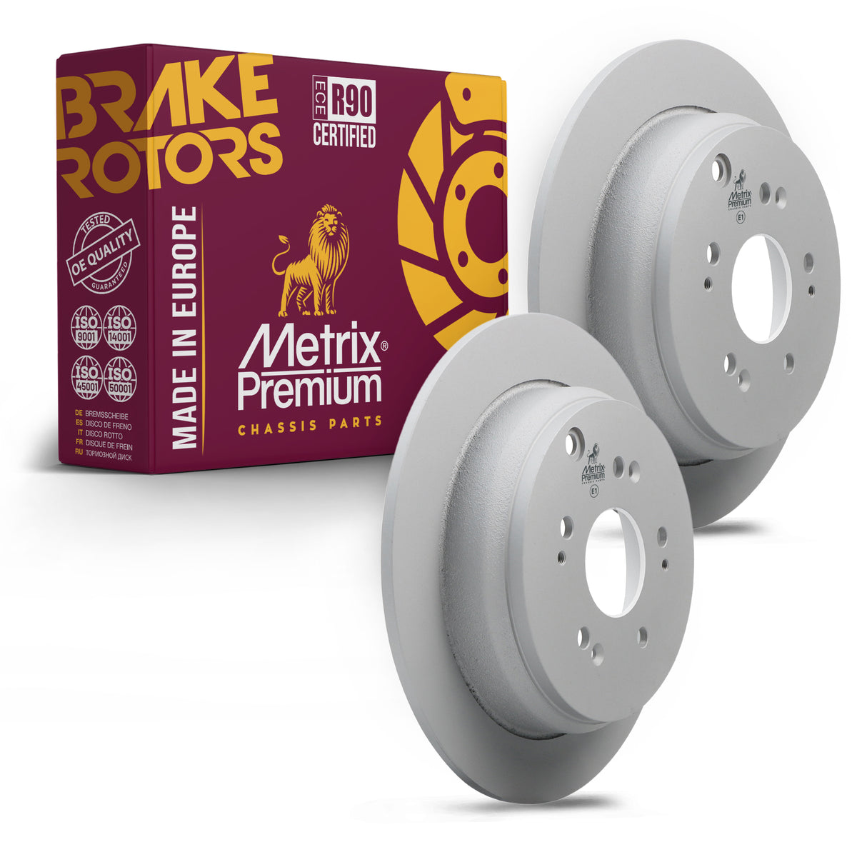 Metrix Premium Rear Disc Brake Rotor Kit 92526MT OEM fit auto parts