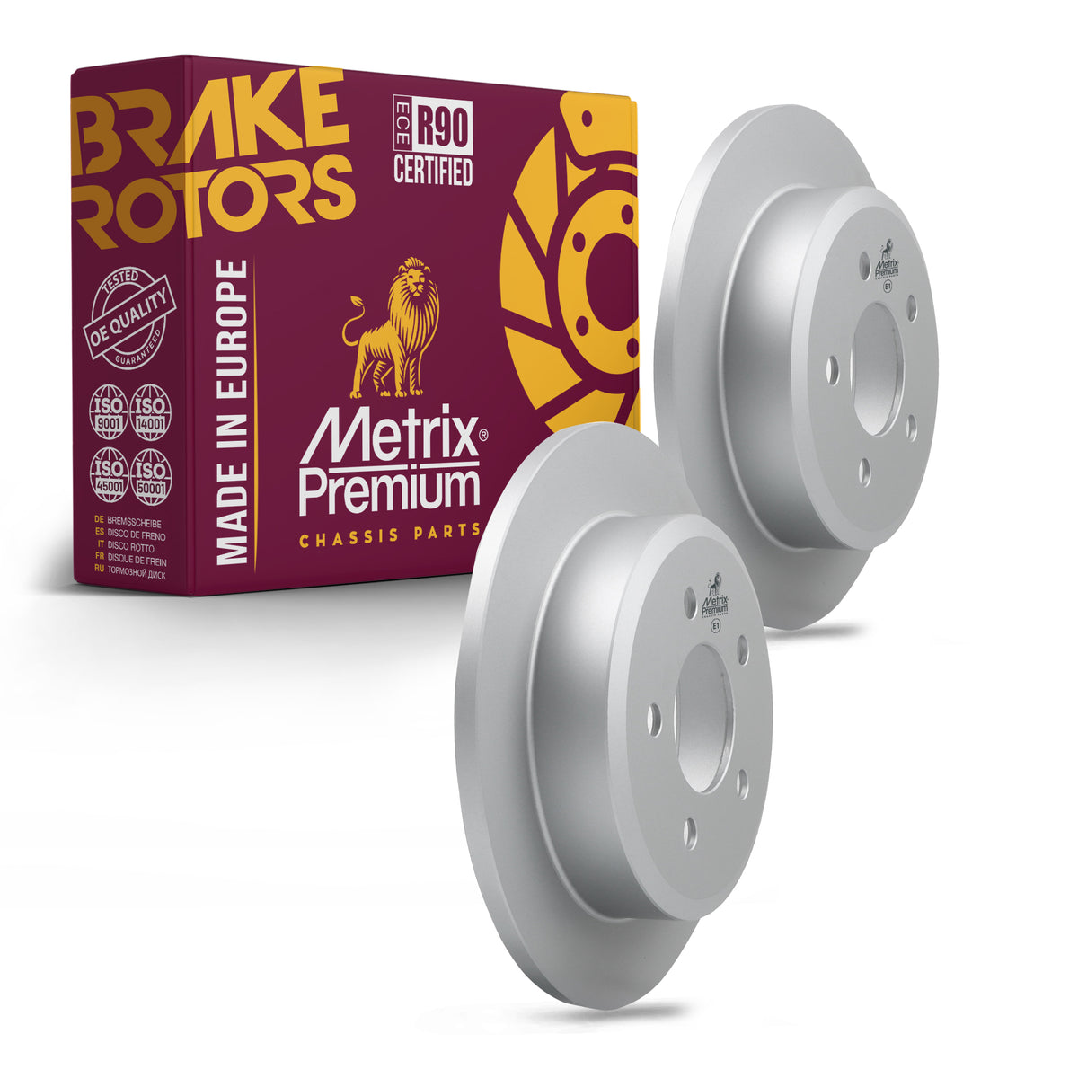 Metrix Premium Rear Disc Brake Rotor Kit 92534MT OEM fit auto parts