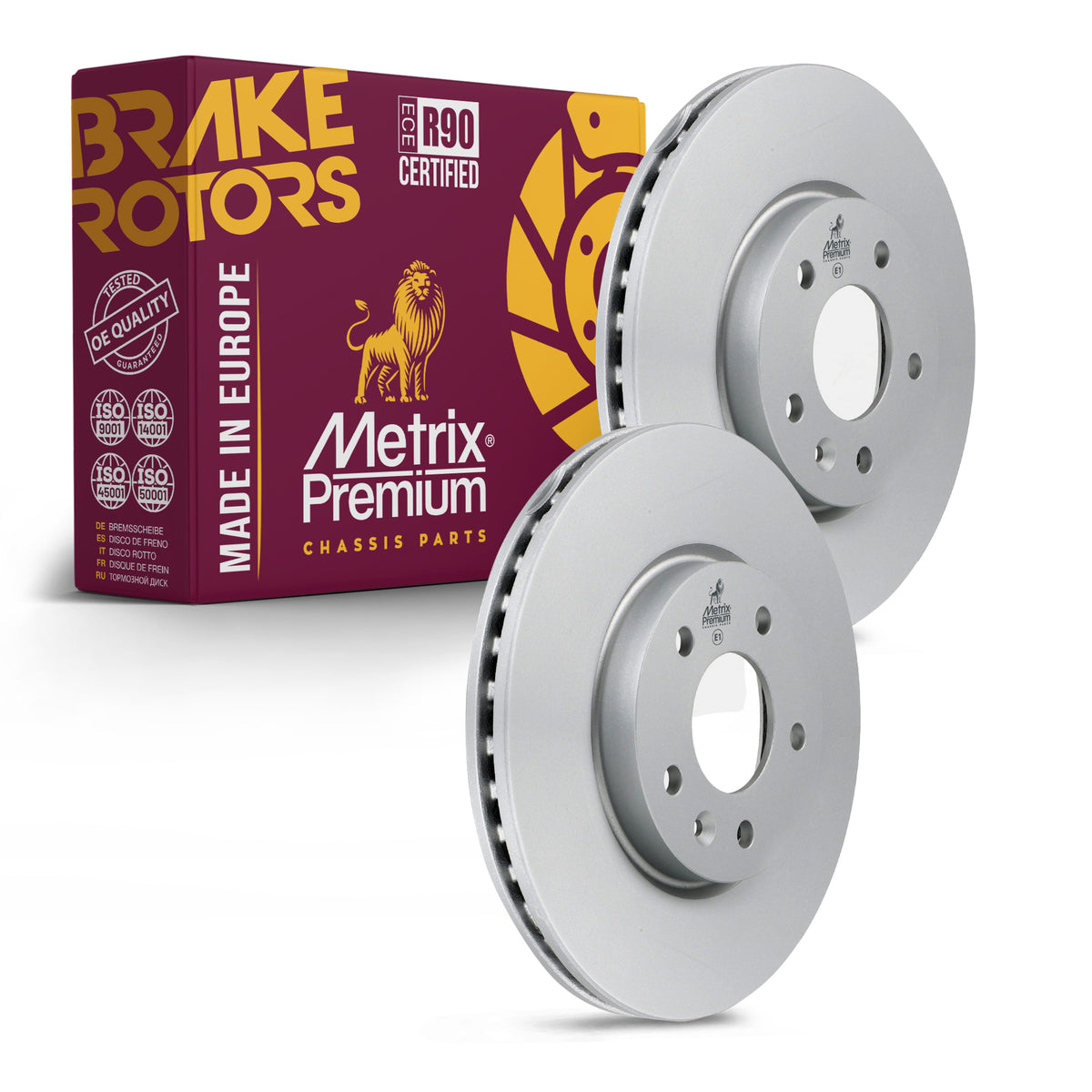 Metrix Premium Front Disc Brake Rotor Kit 92536MT OEM fit auto parts