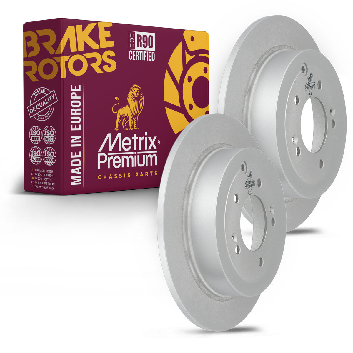Metrix Premium Rear Disc Brake Rotor Kit 92537MT OEM fit auto parts