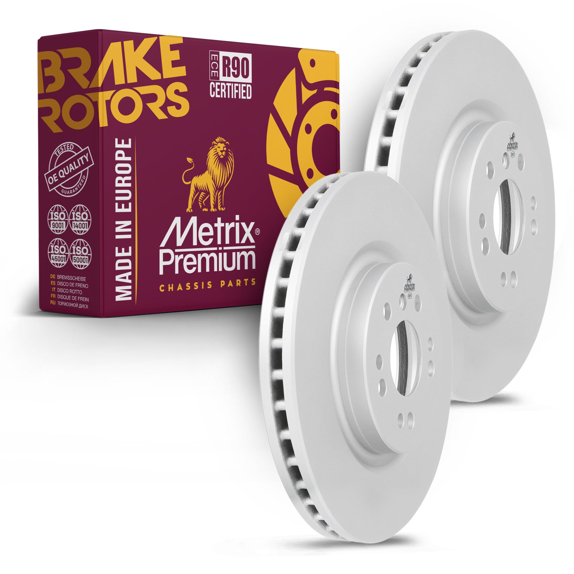 Metrix Premium Front Disc Brake Rotor Kit 92542MT OEM fit auto parts