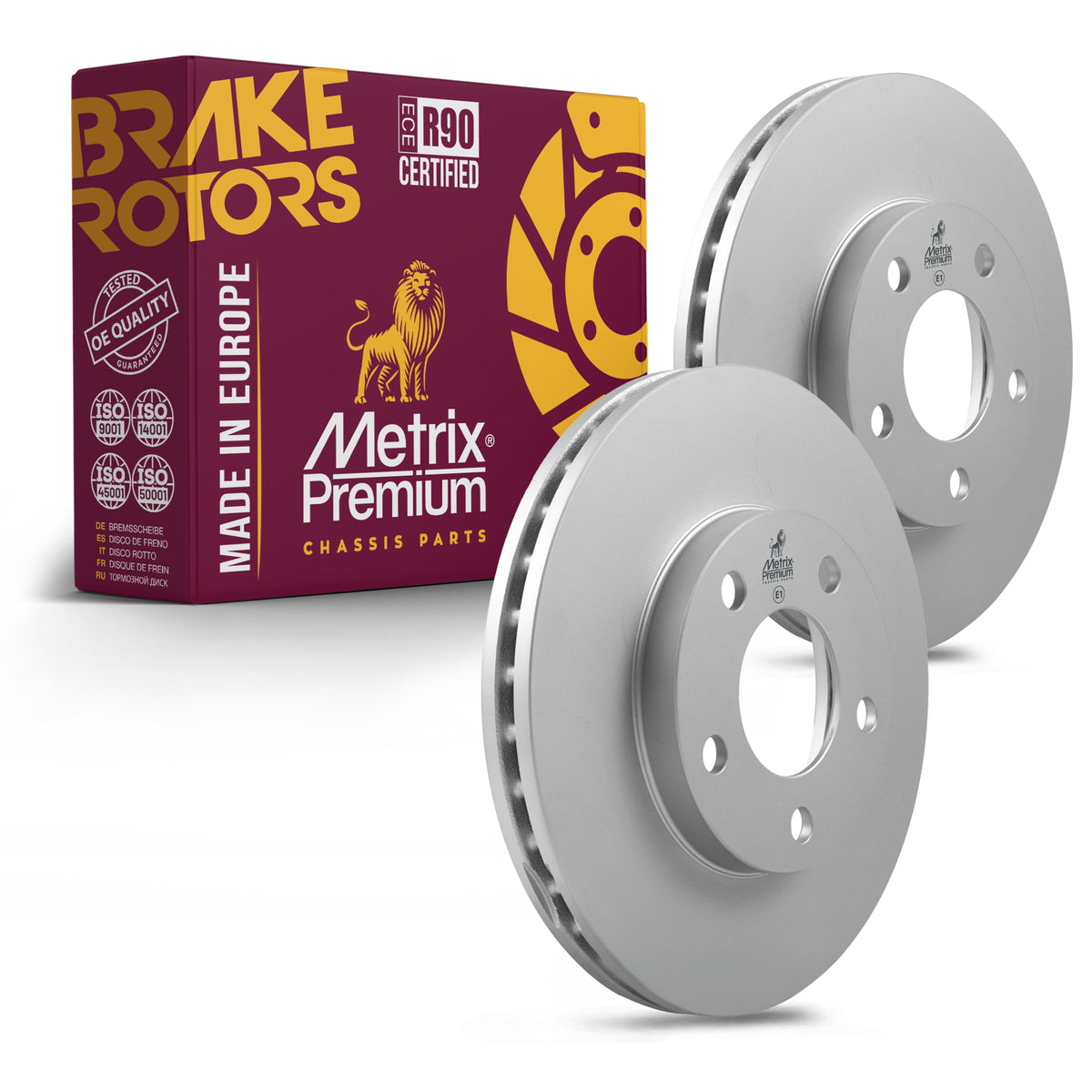 Metrix Premium Front Disc Brake Rotor Kit 92549MT OEM fit auto parts