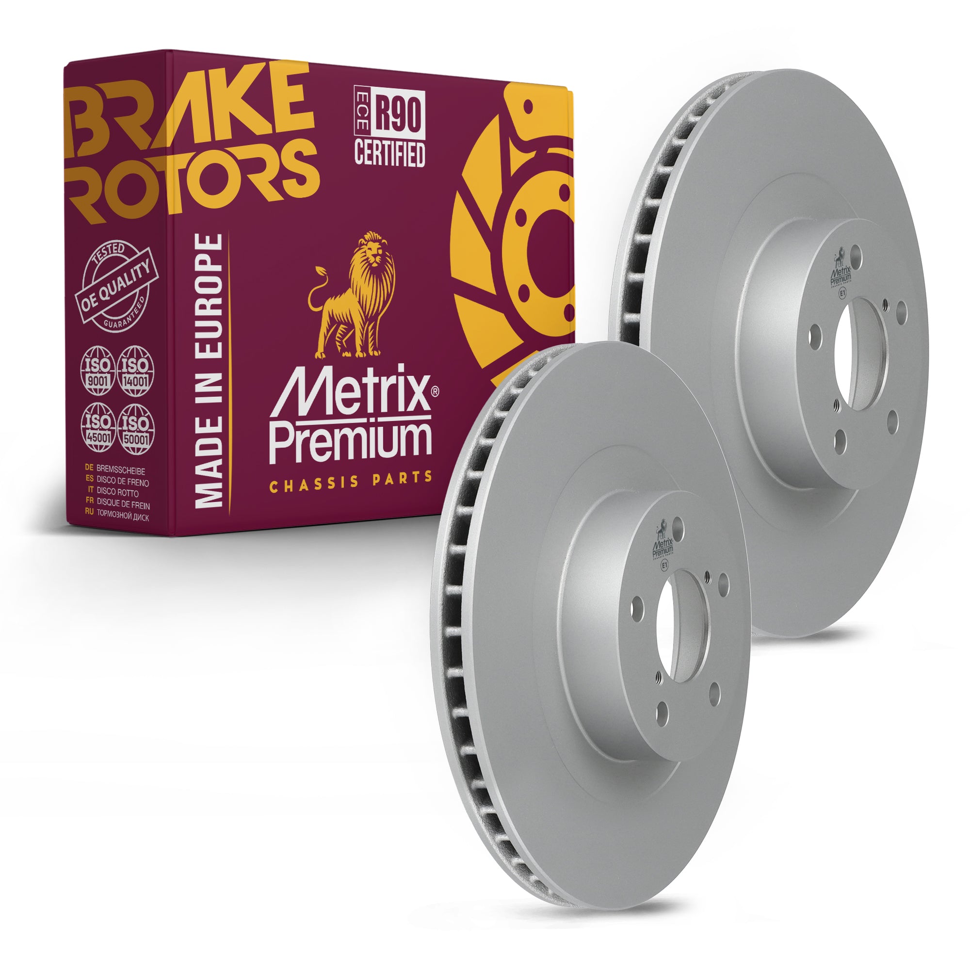 Metrix Premium Front Disc Brake Rotor Kit 92557MT OEM fit auto parts