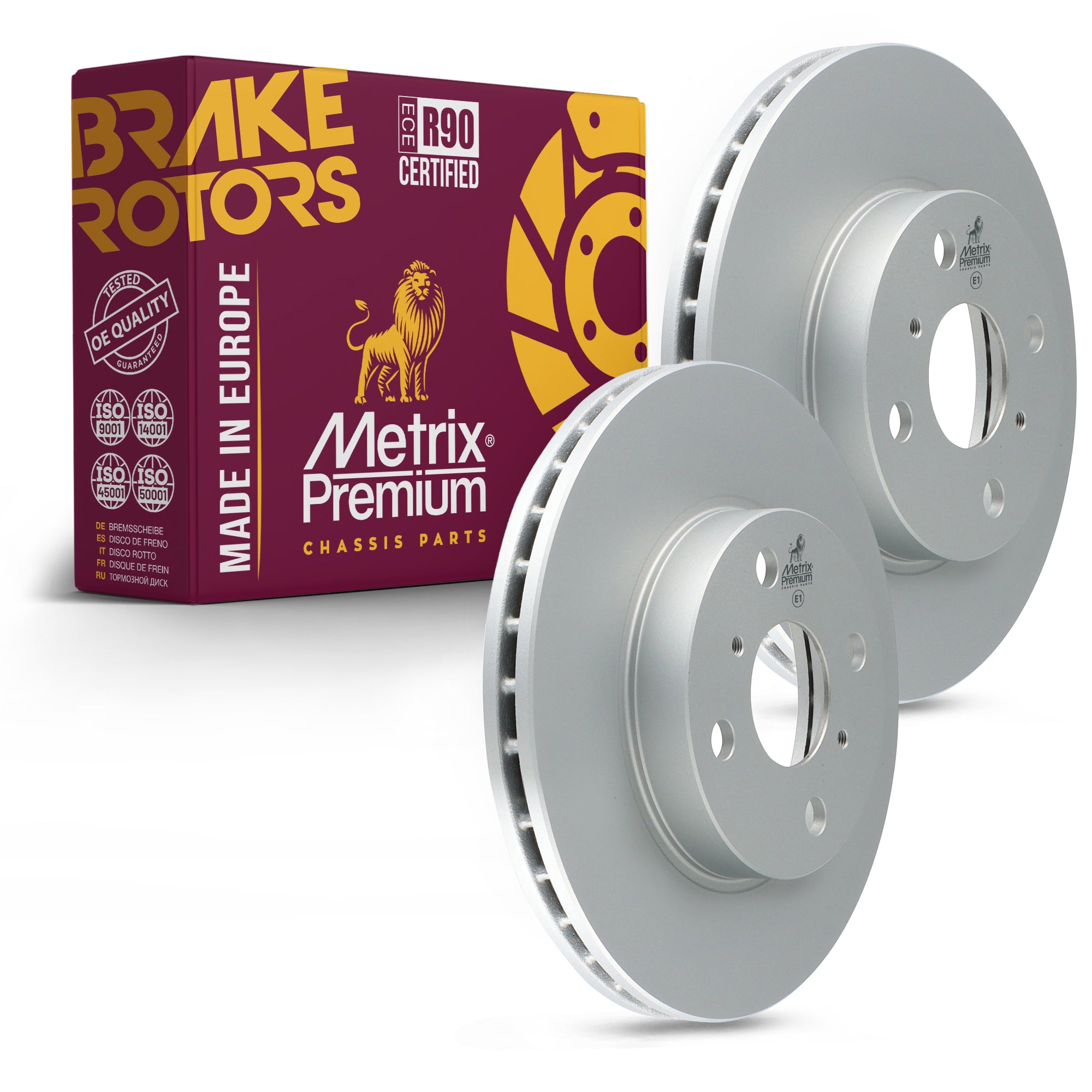 Metrix Premium Front Disc Brake Rotor Kit 92560MT OEM fit auto parts