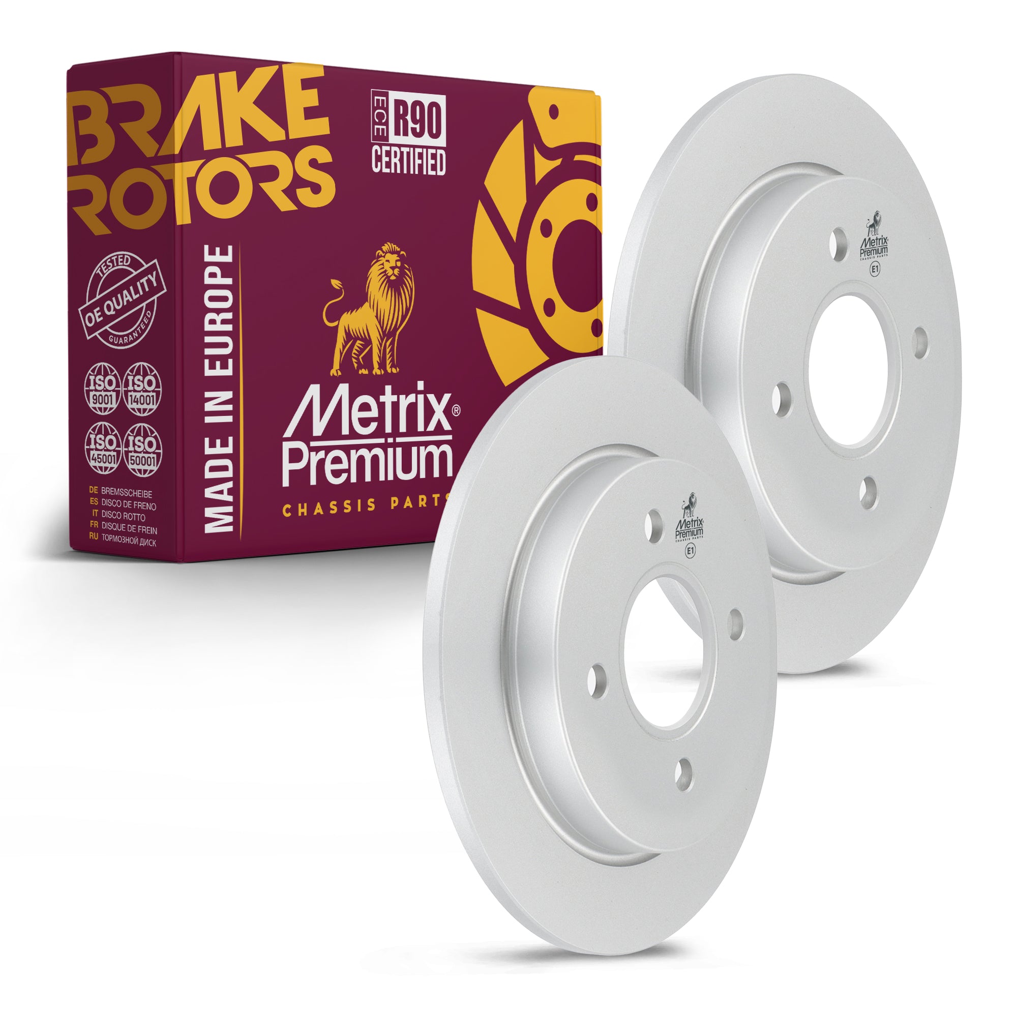 Metrix Premium Rear Disc Brake Rotor Kit 92562MT OEM fit auto parts