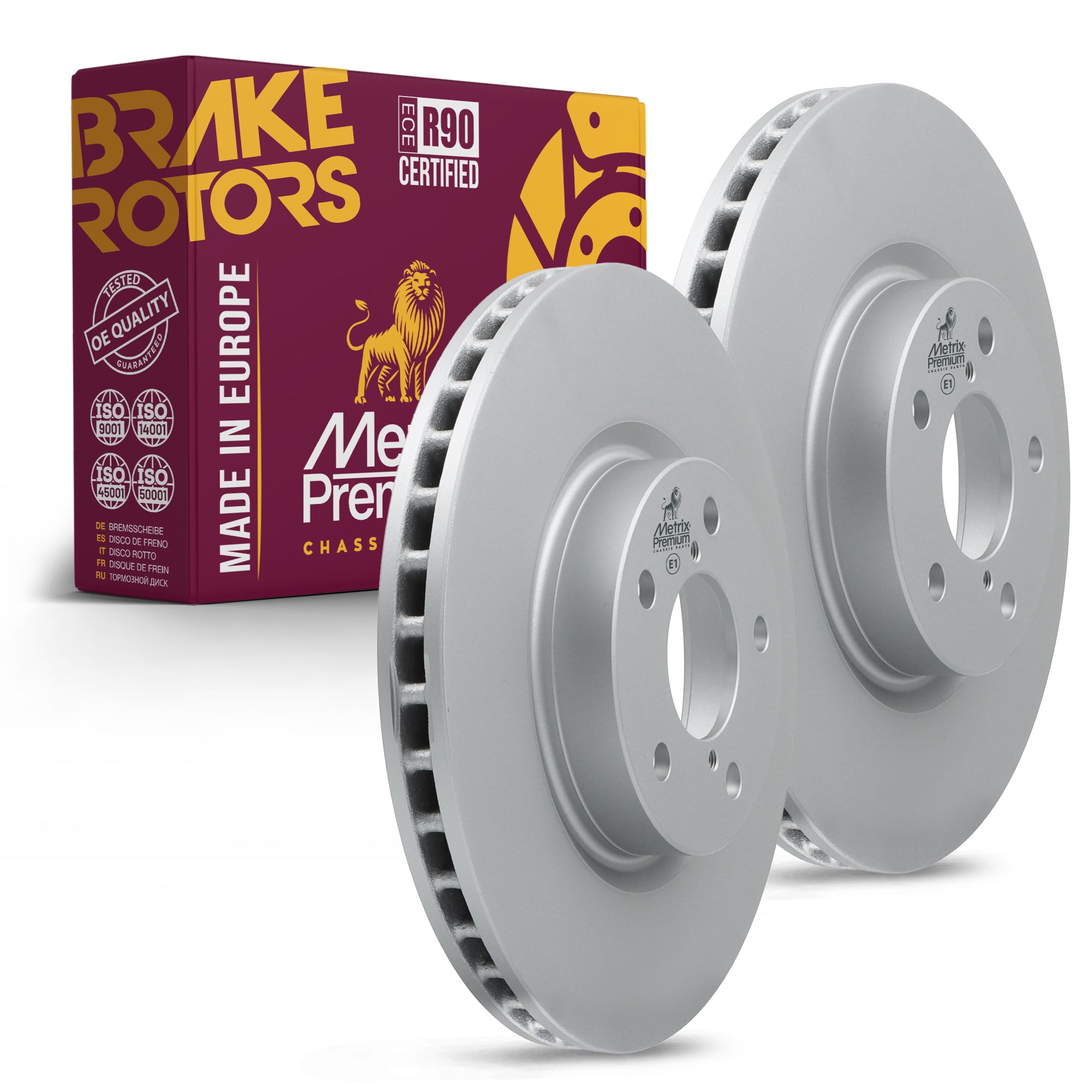 Metrix Premium Front Disc Brake Rotor Kit 92567MT OEM fit auto parts