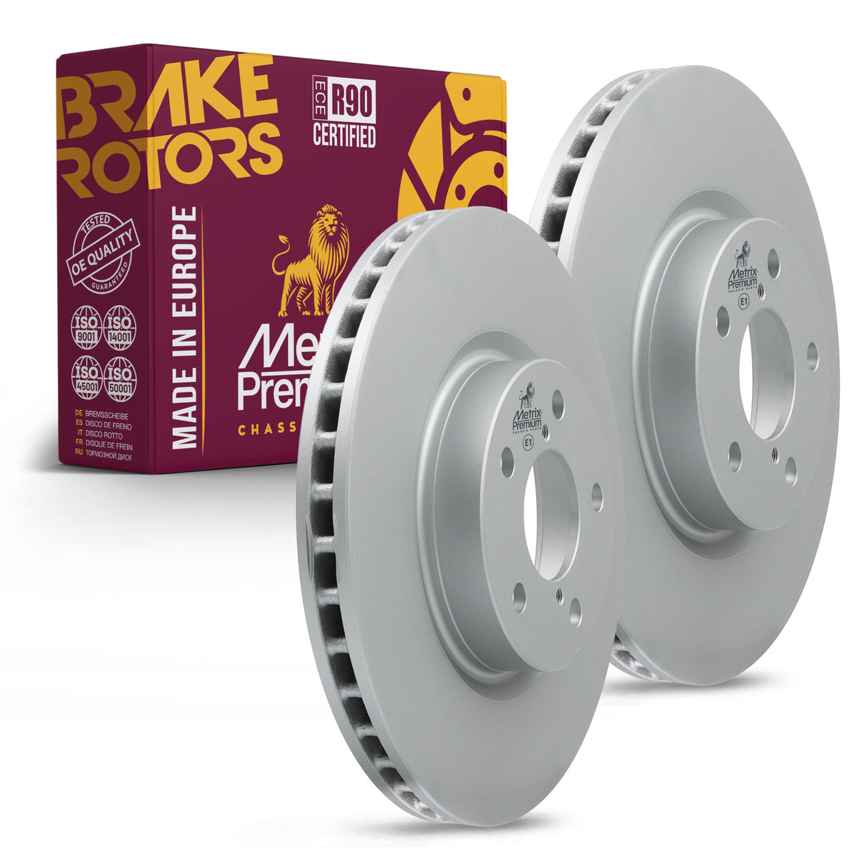 Metrix Premium Front Disc Brake Rotor Kit 92567MT OEM fit auto parts