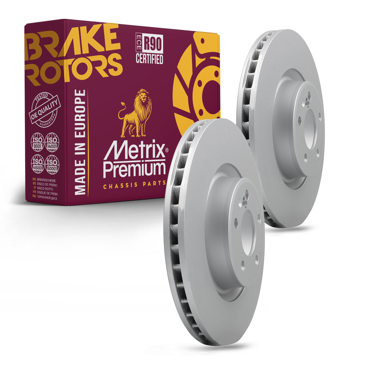 Metrix Premium Front Disc Brake Rotor Kit 92568MT OEM fit auto parts