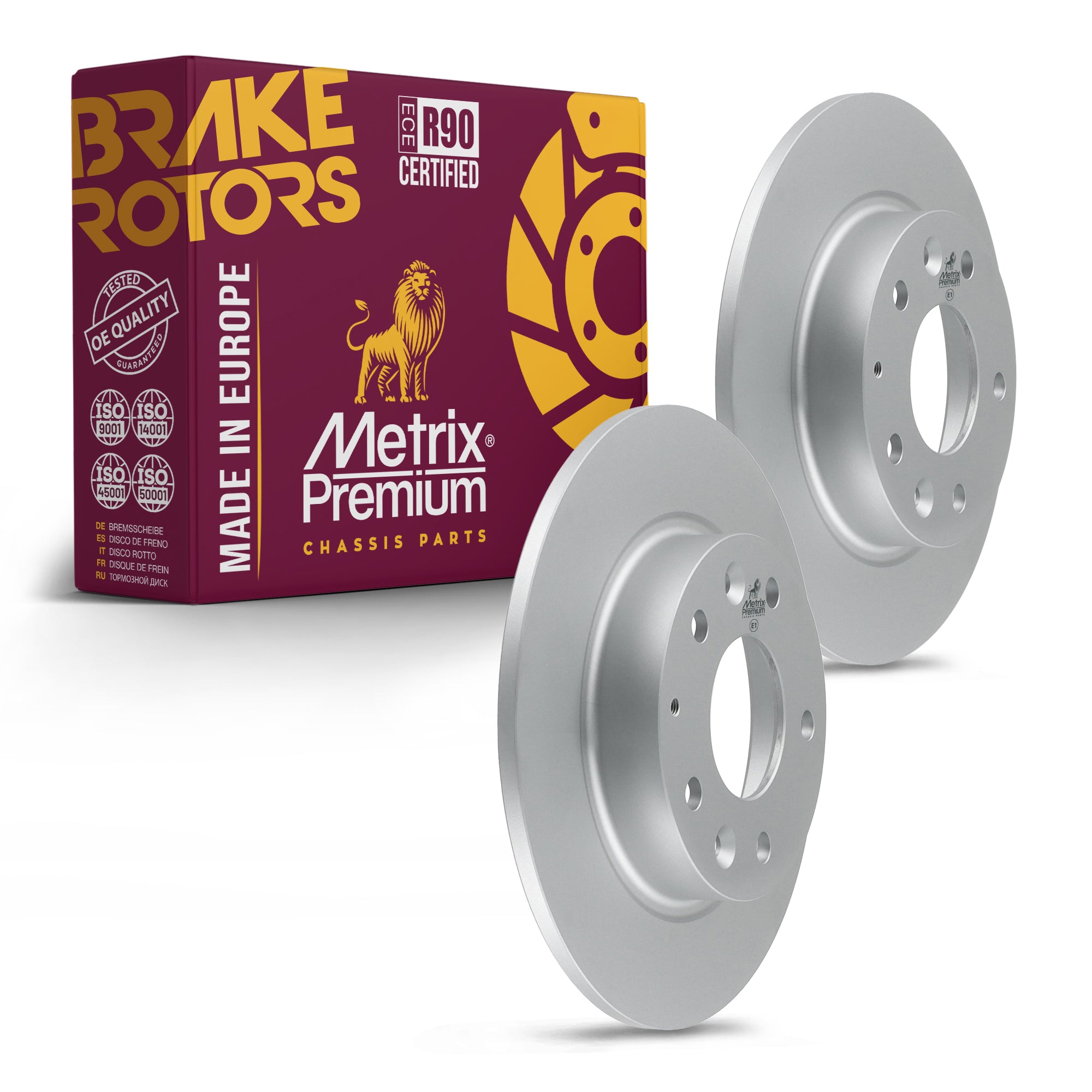Metrix Premium Rear Disc Brake Rotor Kit 92569MT OEM fit auto parts