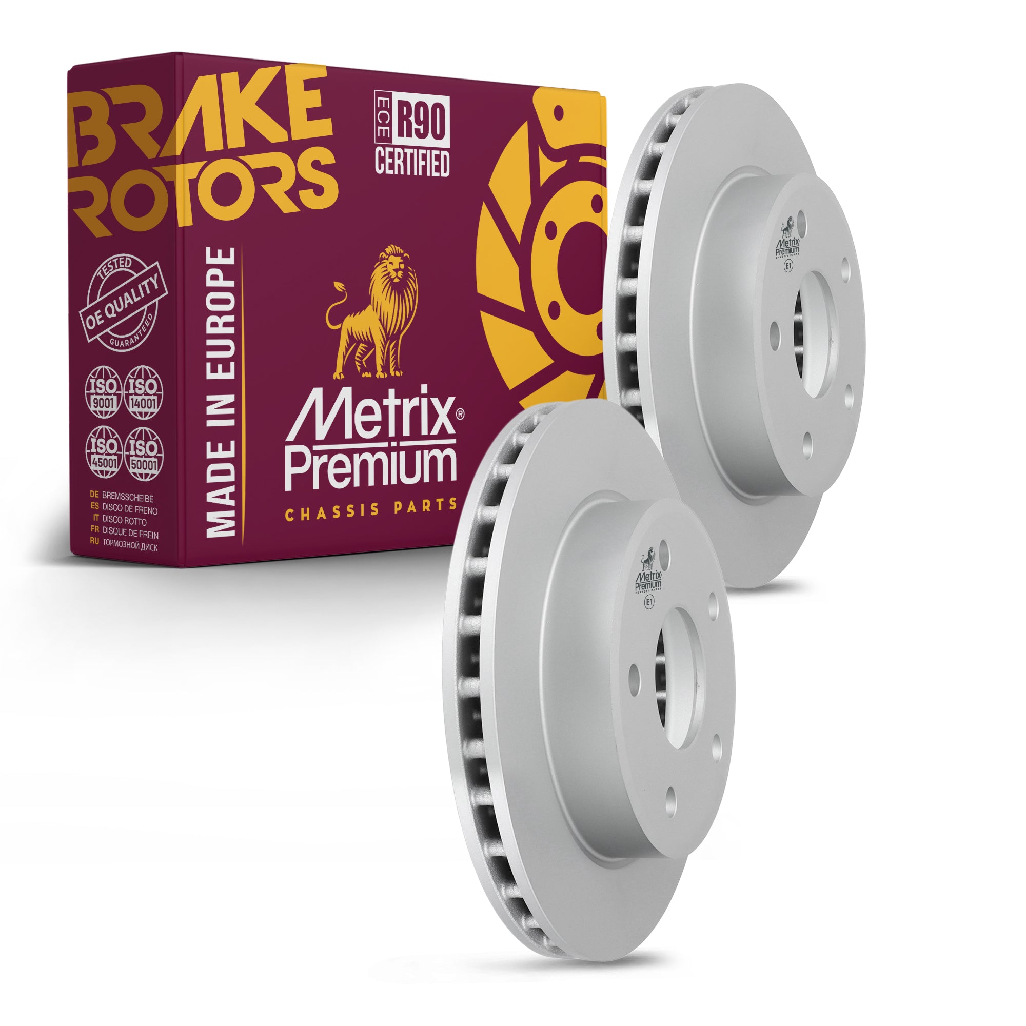 Metrix Premium Front Disc Brake Rotor Kit 92577MT OEM fit auto parts