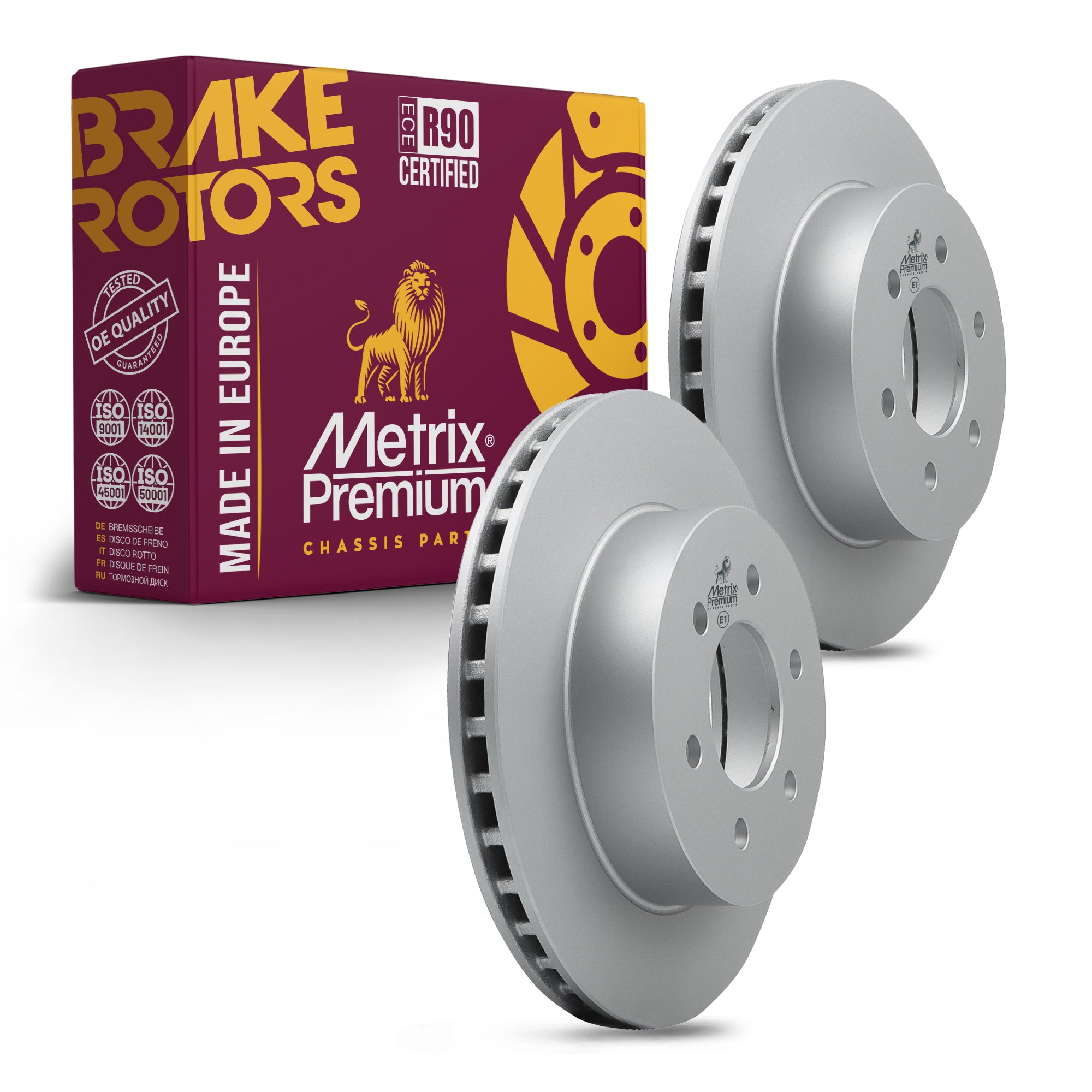 Metrix Premium Front Disc Brake Rotor Kit 92595MT OEM fit auto parts