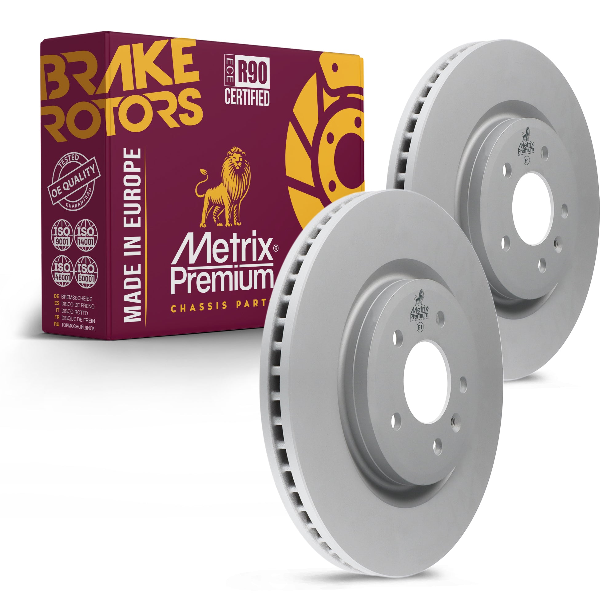 Metrix Premium Front Disc Brake Rotor Kit 92596MT OEM fit auto parts
