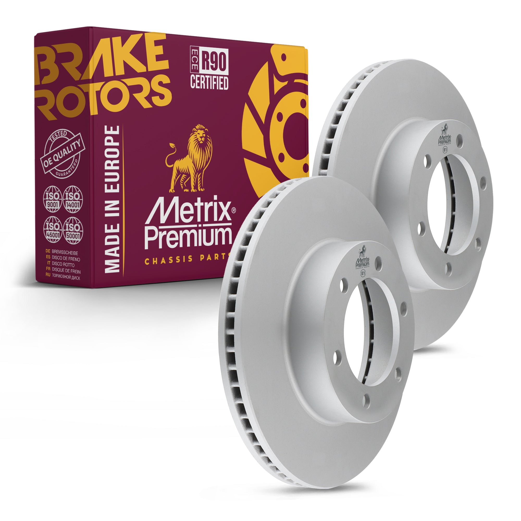 Metrix Premium Front Disc Brake Rotor Kit 92597MT OEM fit auto parts