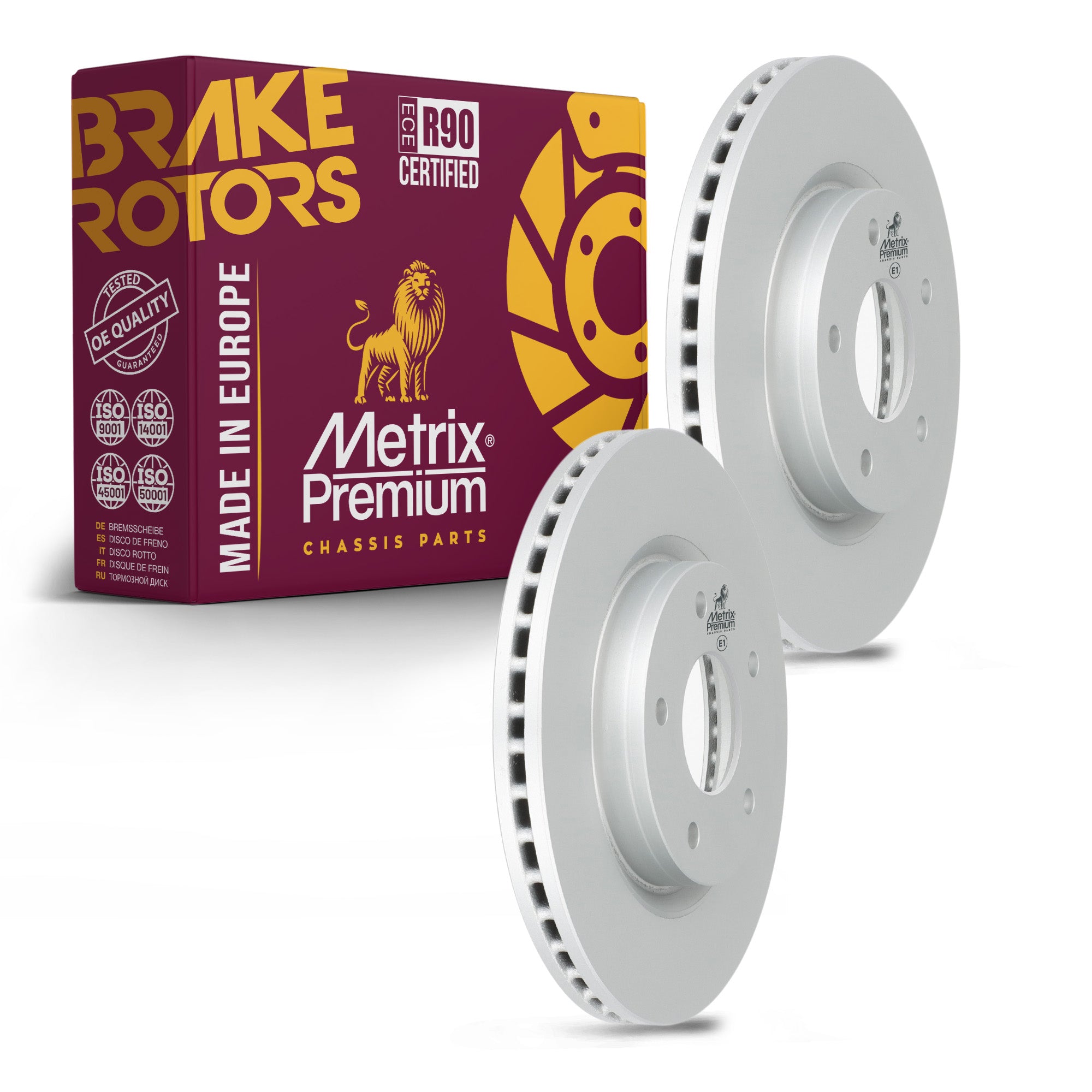 Metrix Premium Front Disc Brake Rotor Kit 92601MT OEM fit auto parts