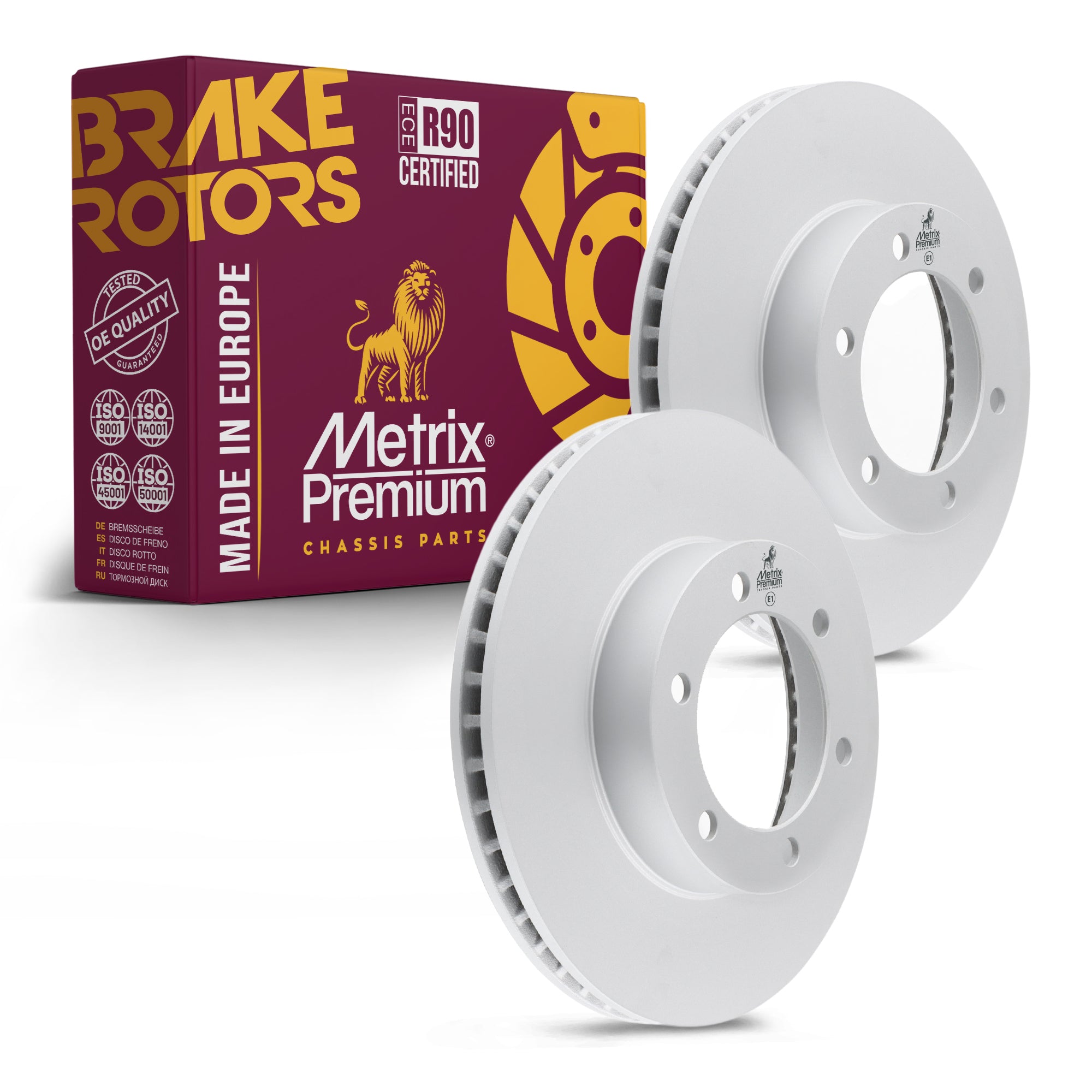 Metrix Premium Front Disc Brake Rotor Kit 92604MT OEM fit auto parts