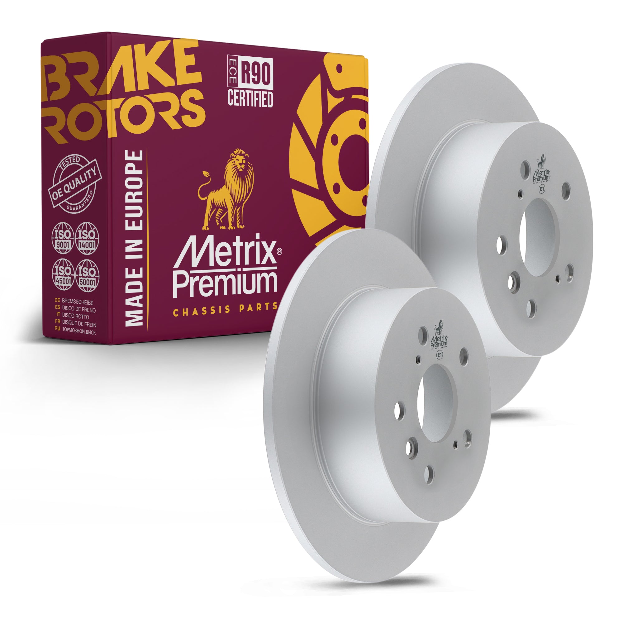 Metrix Premium Rear Disc Brake Rotor Kit 92607MT OEM fit auto parts