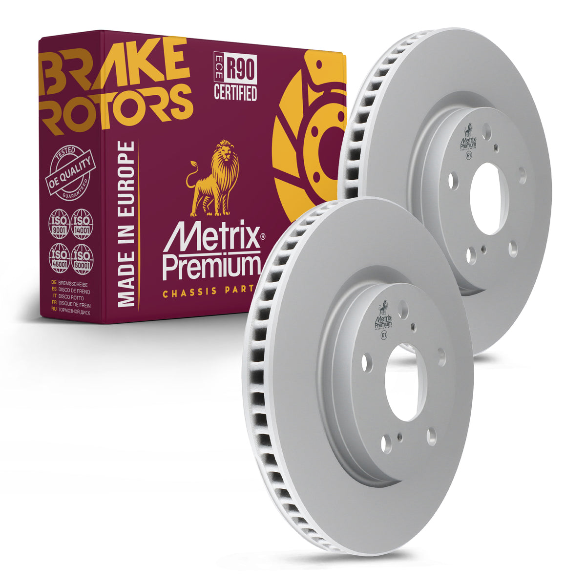 Metrix Premium Front Disc Brake Rotor Kit 92609MT OEM fit auto parts