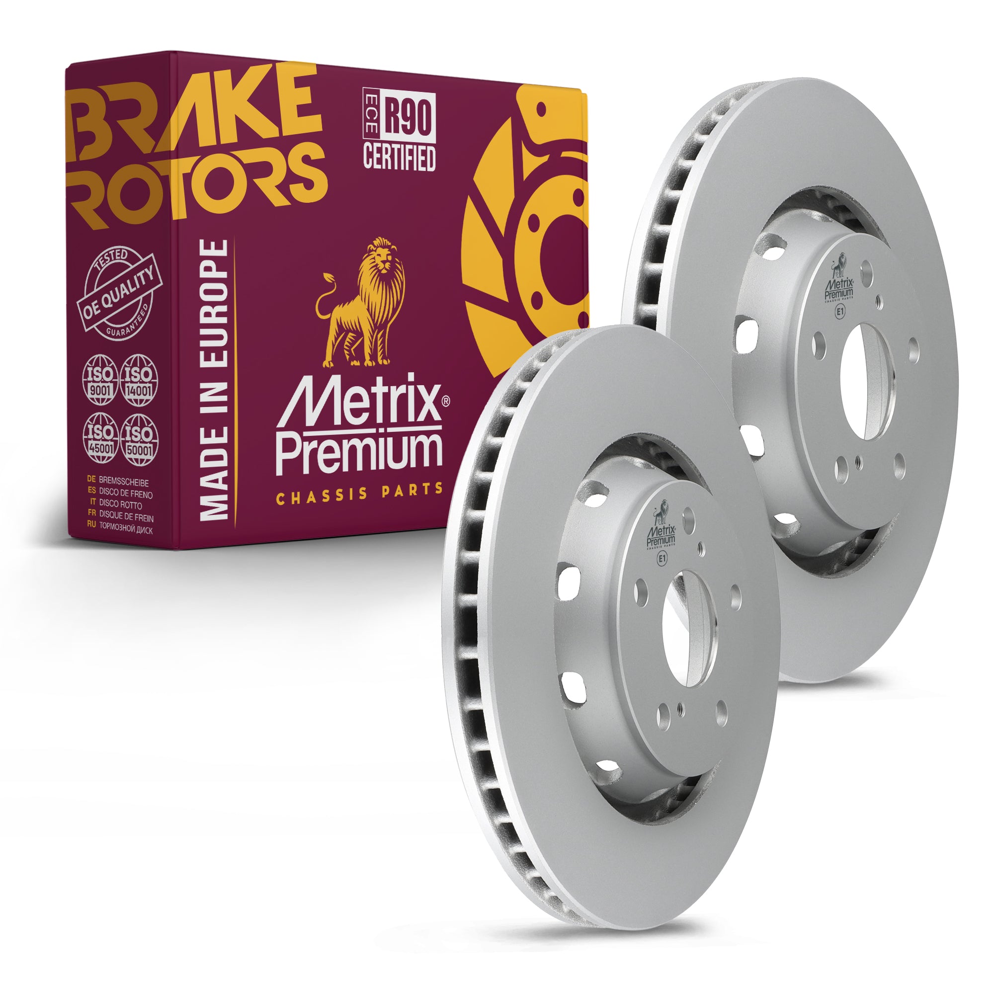 Metrix Premium Front Disc Brake Rotor Kit 92610MT OEM fit auto parts