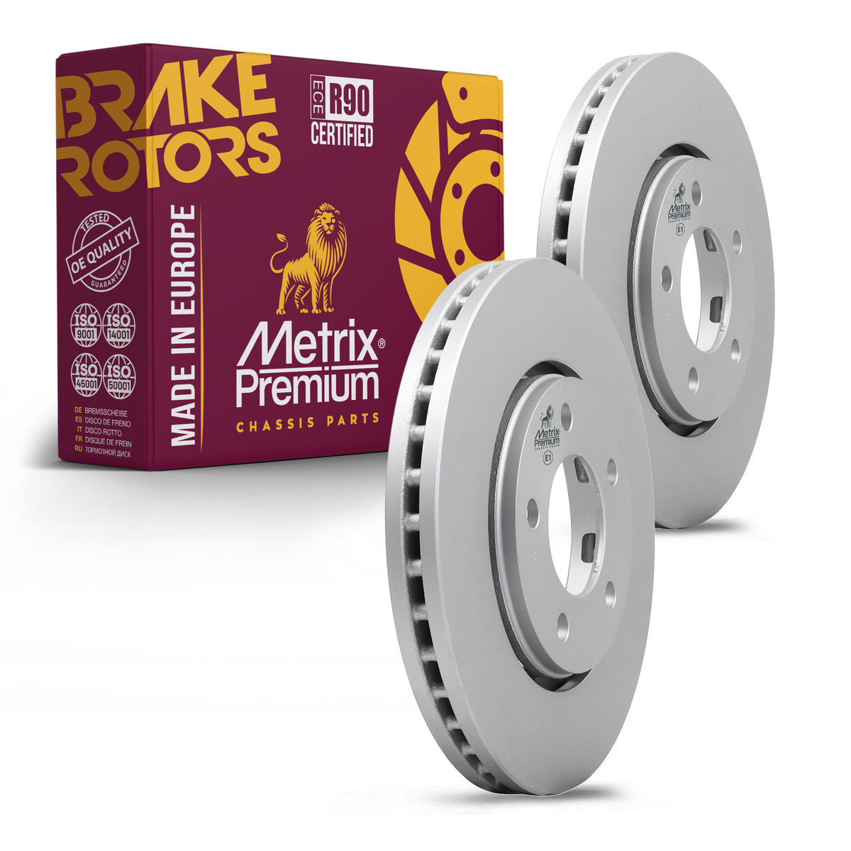 Metrix Premium Front Disc Brake Rotor Kit 92614MT OEM fit auto parts
