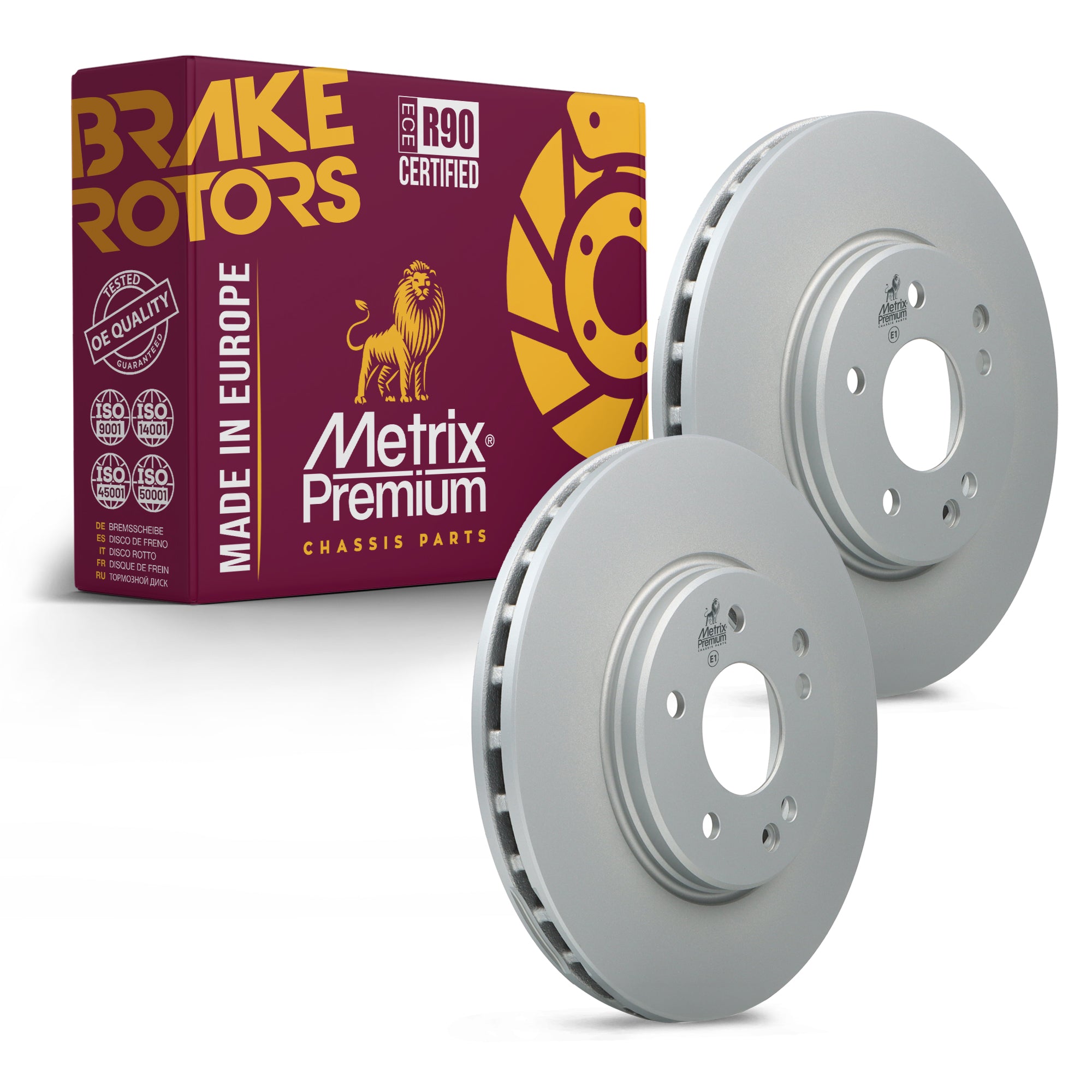 Metrix Premium Front Disc Brake Rotor Kit 92615MT OEM fit auto parts