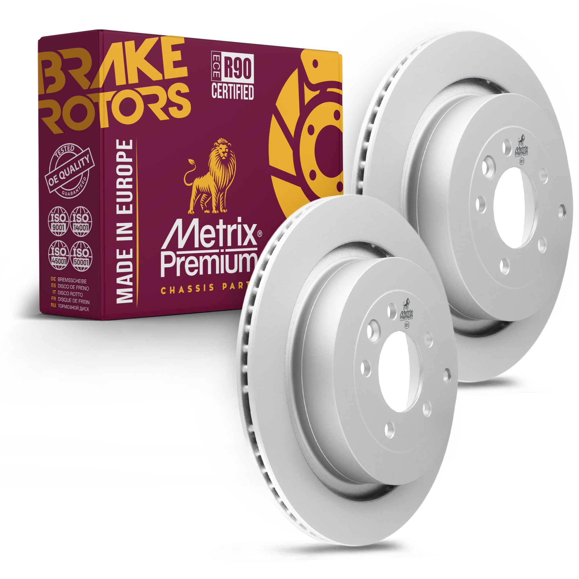 Metrix Premium Rear Disc Brake Rotor Kit 92620MT OEM fit auto parts