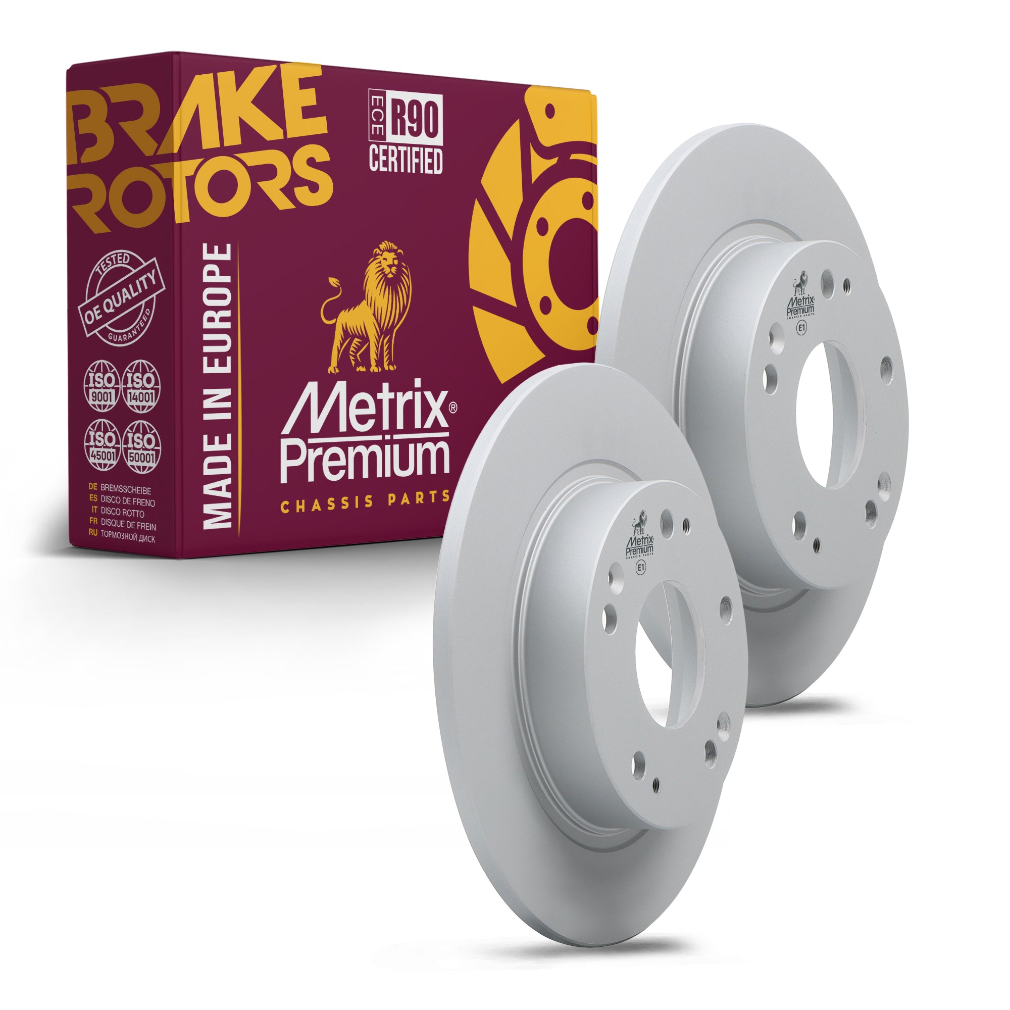 Metrix Premium Rear Disc Brake Rotor Kit 92625MT OEM fit auto parts