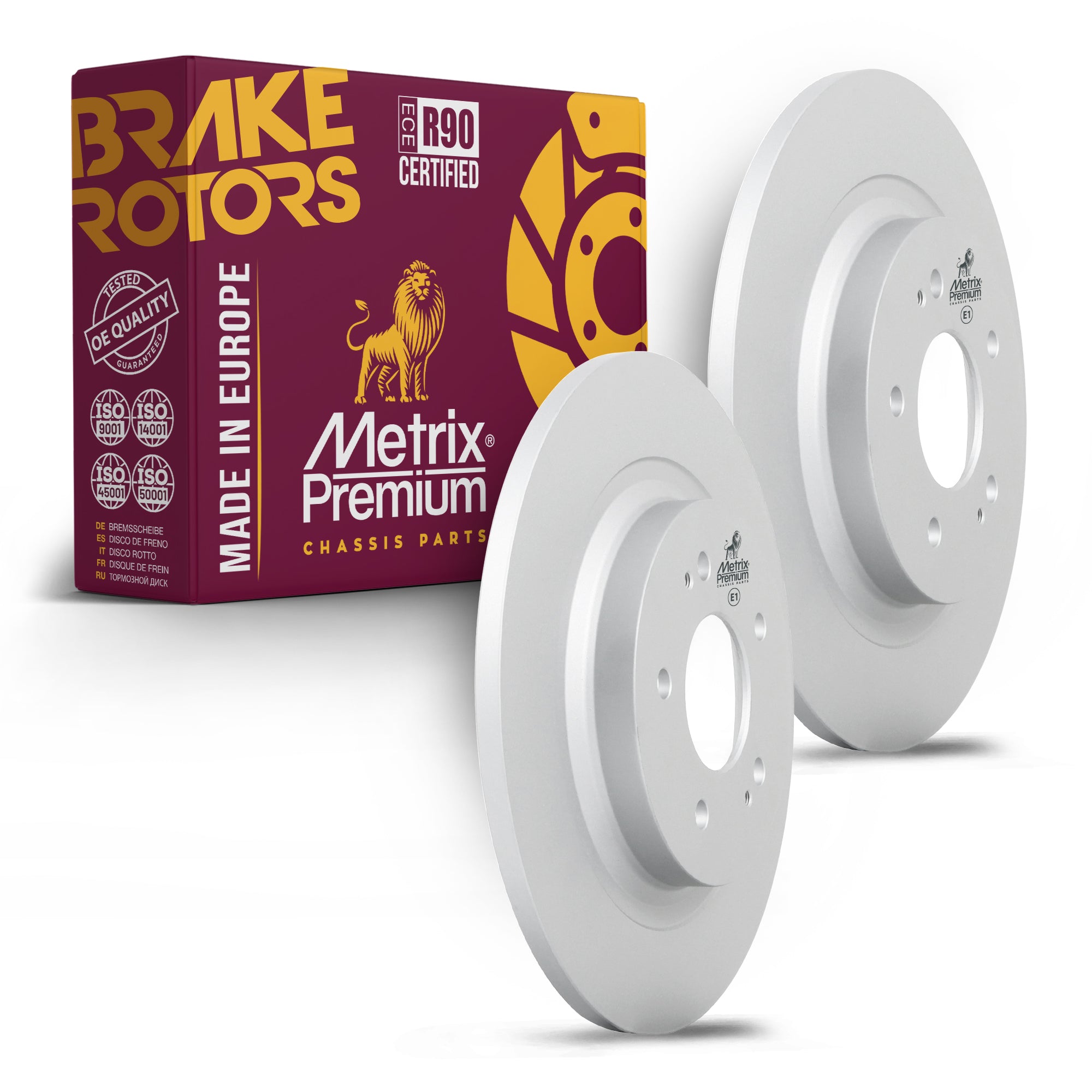 Metrix Premium Rear Disc Brake Rotor Kit 92629MT OEM fit auto parts