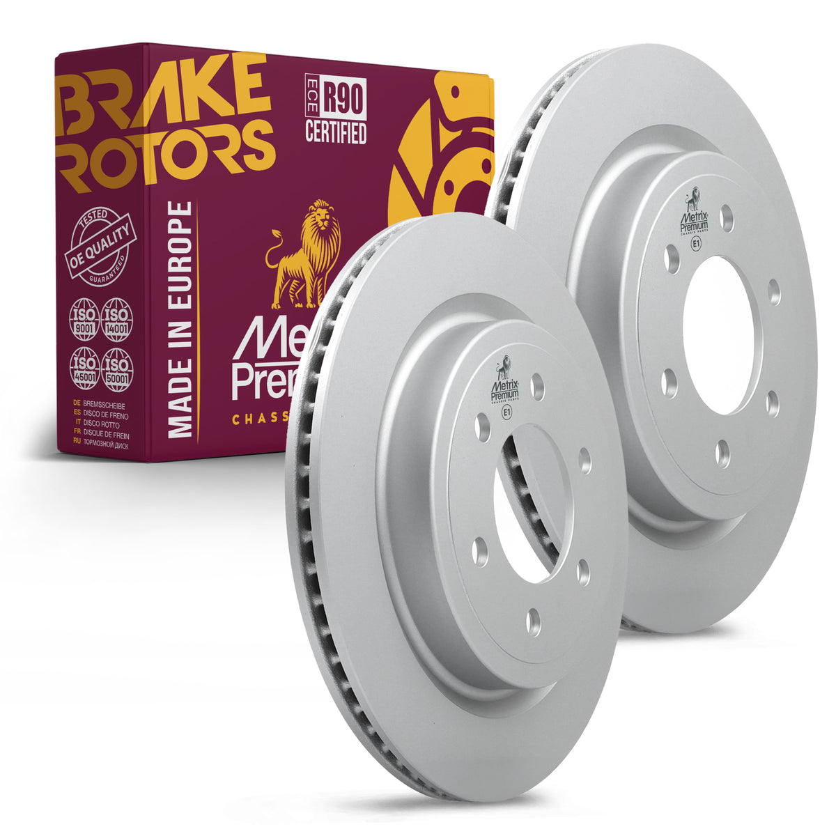 Metrix Premium Rear Disc Brake Rotor Kit 92632MT OEM fit auto parts