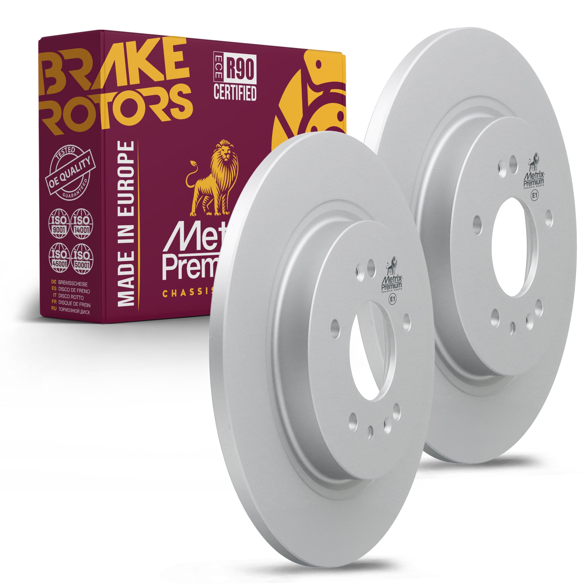 Metrix Premium Rear Disc Brake Rotor Kit 92635MT OEM fit auto parts