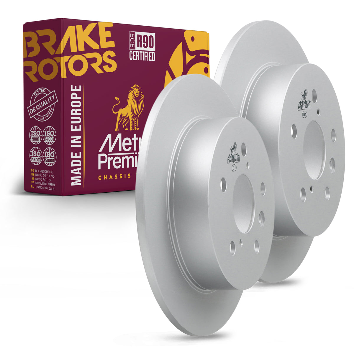 Metrix Premium Rear Disc Brake Rotor Kit 92636MT OEM fit auto parts