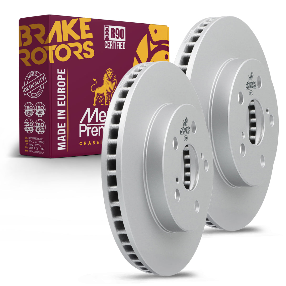 Metrix Premium Front Disc Brake Rotor Kit 92637MT OEM fit auto parts