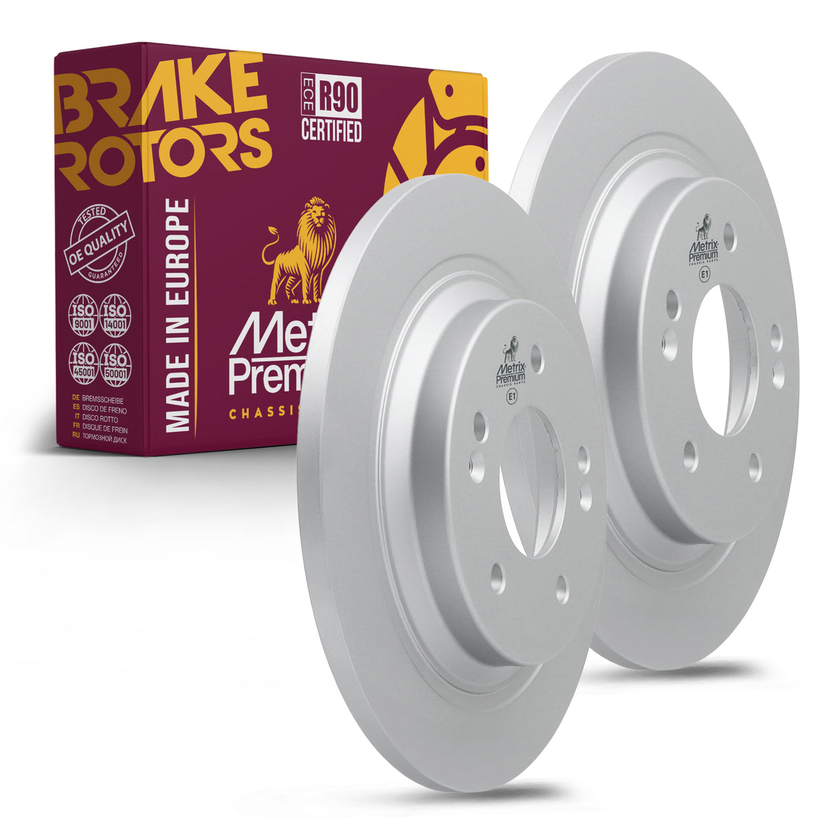 Metrix Premium Rear Disc Brake Rotor Kit 92641MT OEM fit auto parts