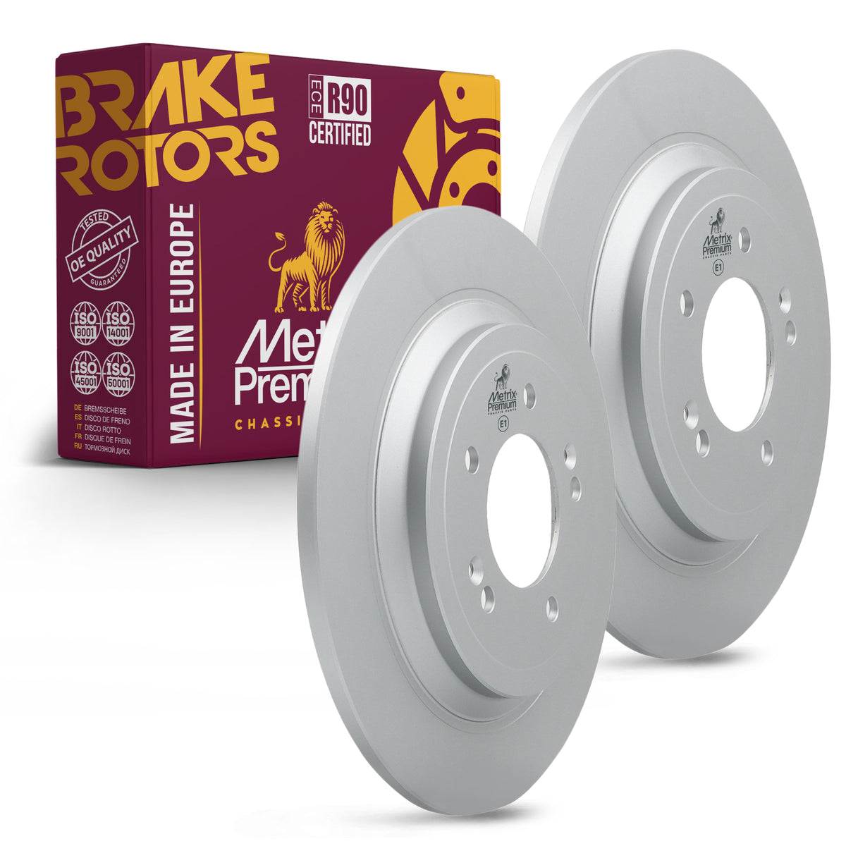 Metrix Premium Rear Disc Brake Rotor Kit 92644MT OEM fit auto parts