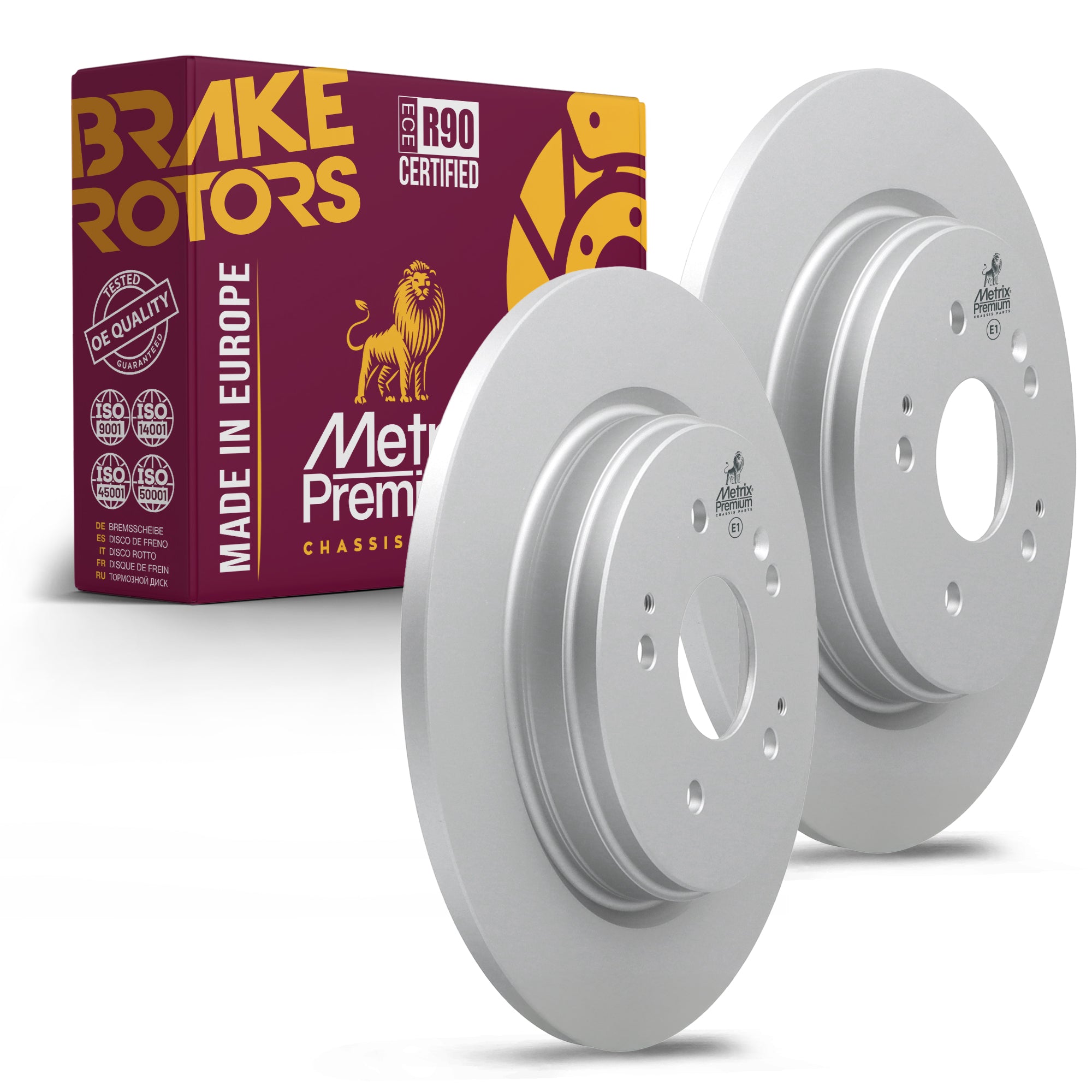 Metrix Premium Rear Disc Brake Rotor Kit 92648MT OEM fit auto parts