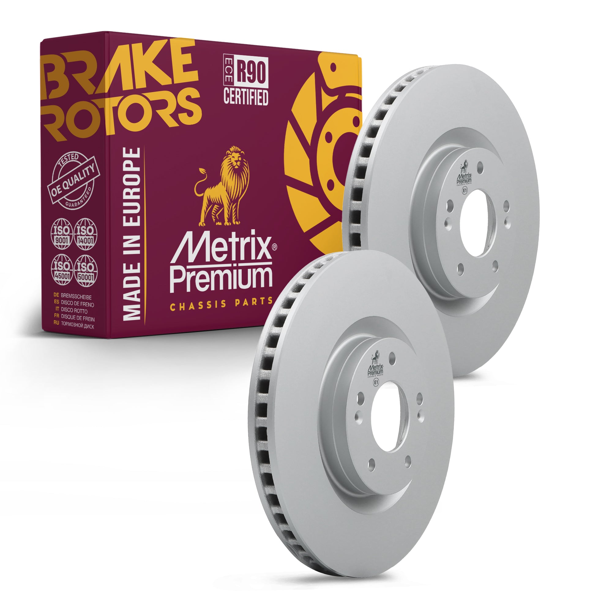 Metrix Premium Front Disc Brake Rotor Kit 92651MT OEM fit auto parts