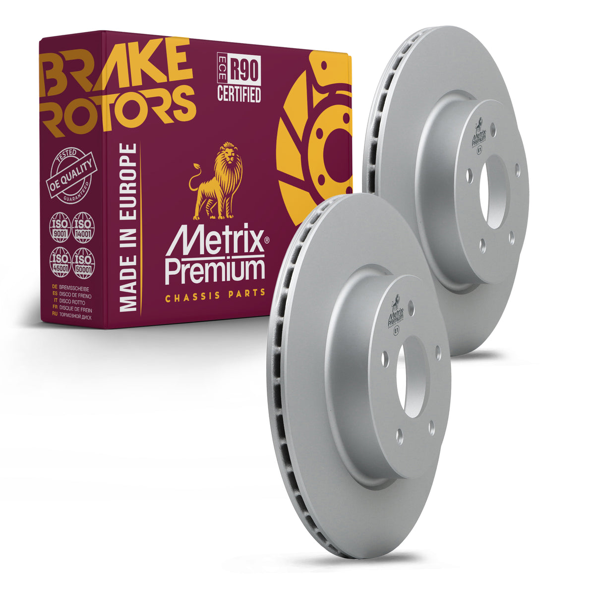 Metrix Premium Rear Disc Brake Rotor Kit 92658MT OEM fit auto parts