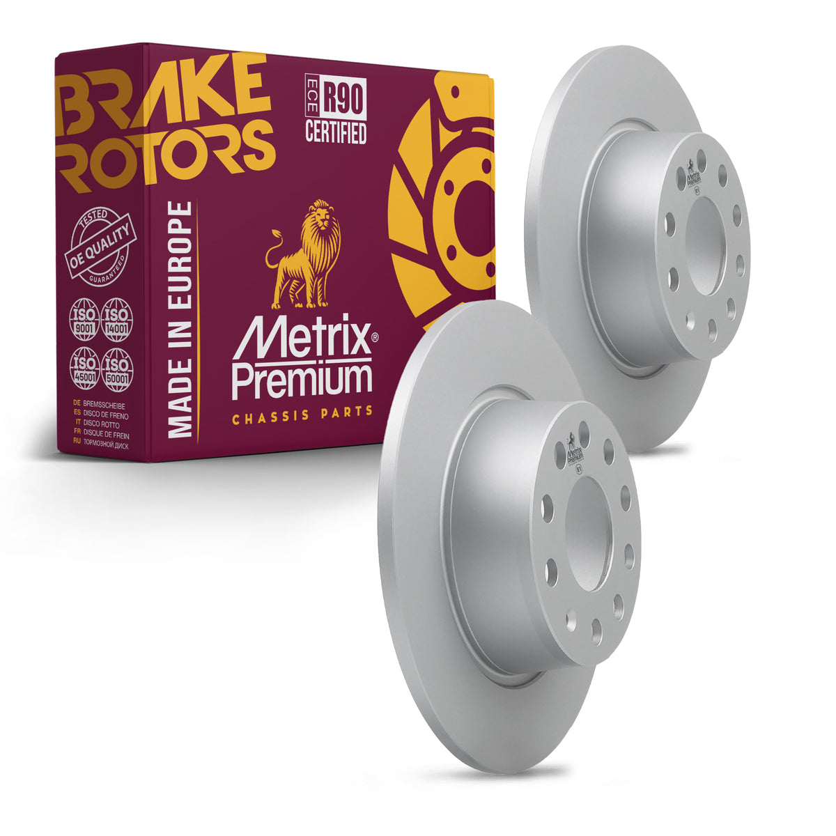 Metrix Premium Rear Disc Brake Rotor Kit 92659MT OEM fit auto parts