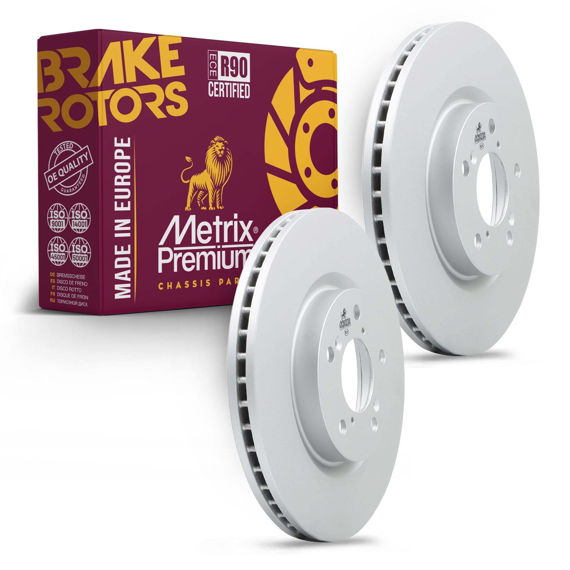Metrix Premium Front Disc Brake Rotor Kit 92662MT OEM fit auto parts