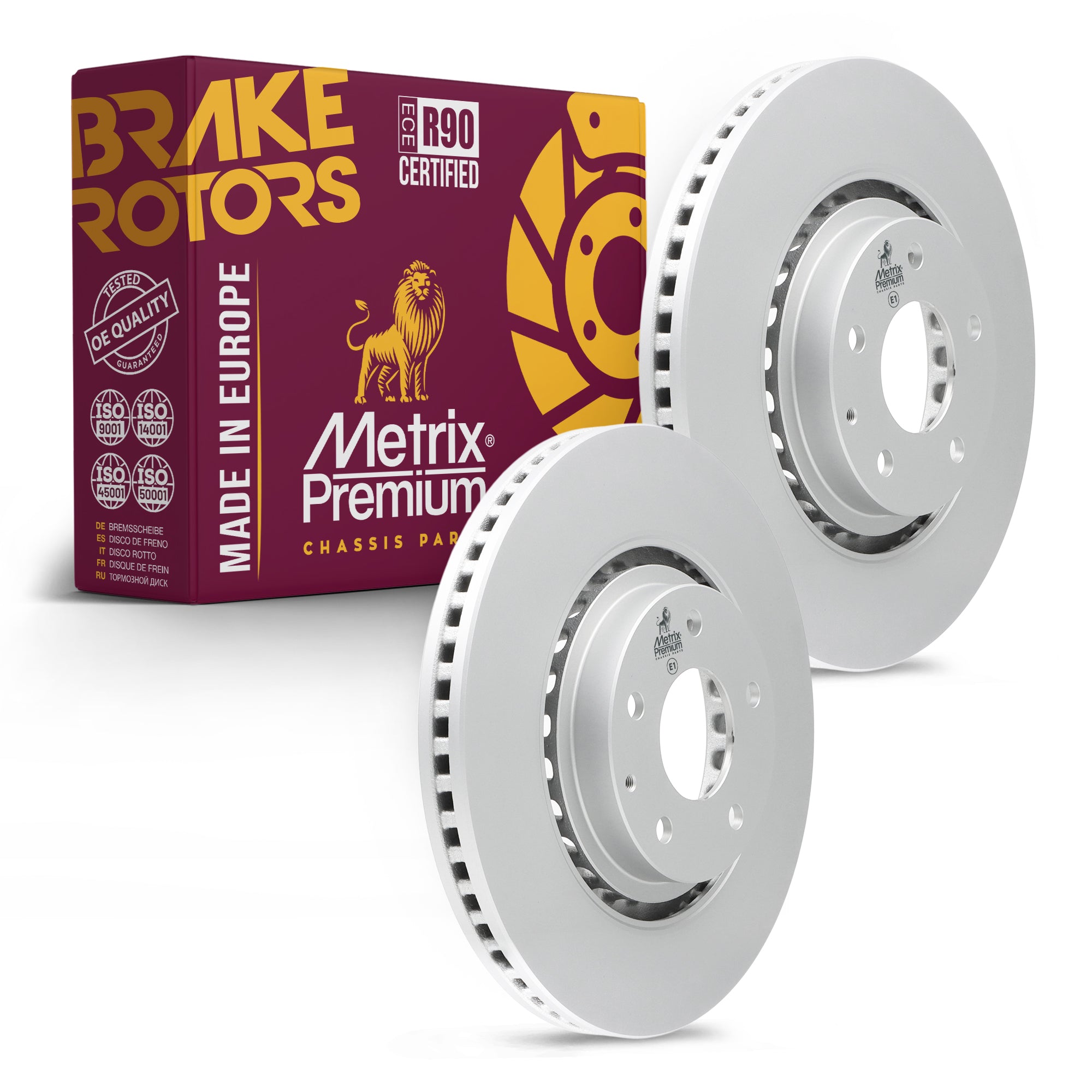 Metrix Premium Front Disc Brake Rotor Kit 92663MT OEM fit auto parts