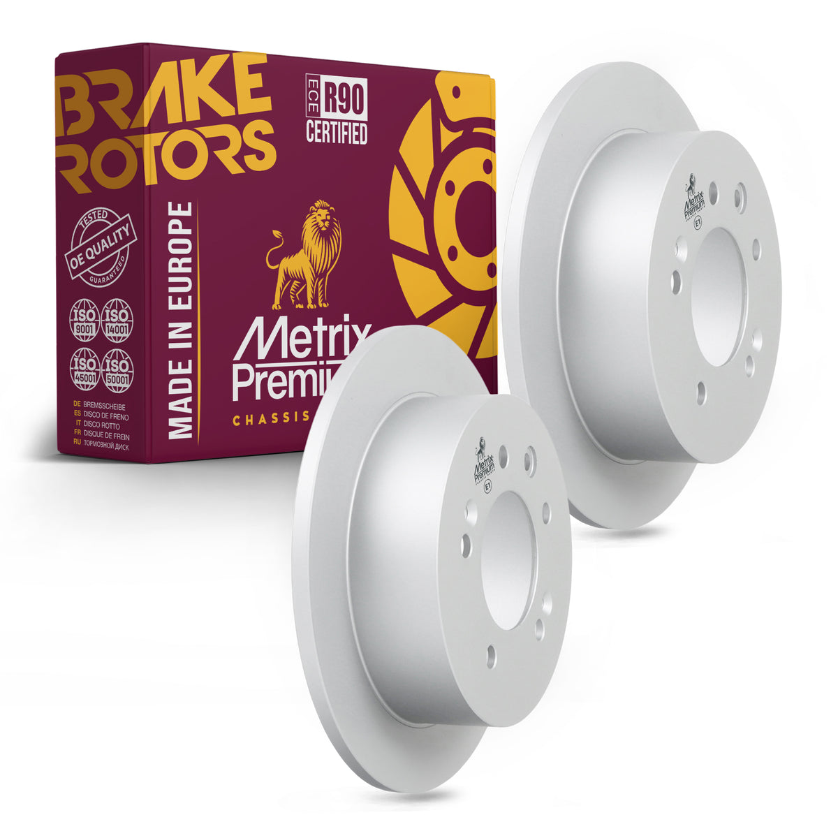 Metrix Premium Rear Disc Brake Rotor Kit 92664MT OEM fit auto parts