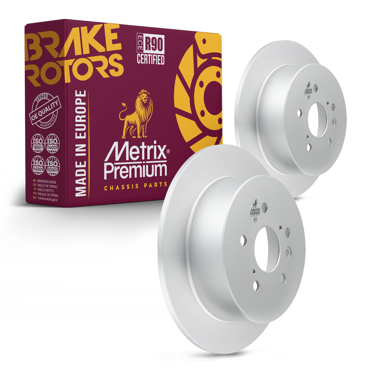 Metrix Premium Rear Disc Brake Rotor Kit 92665MT OEM fit auto parts