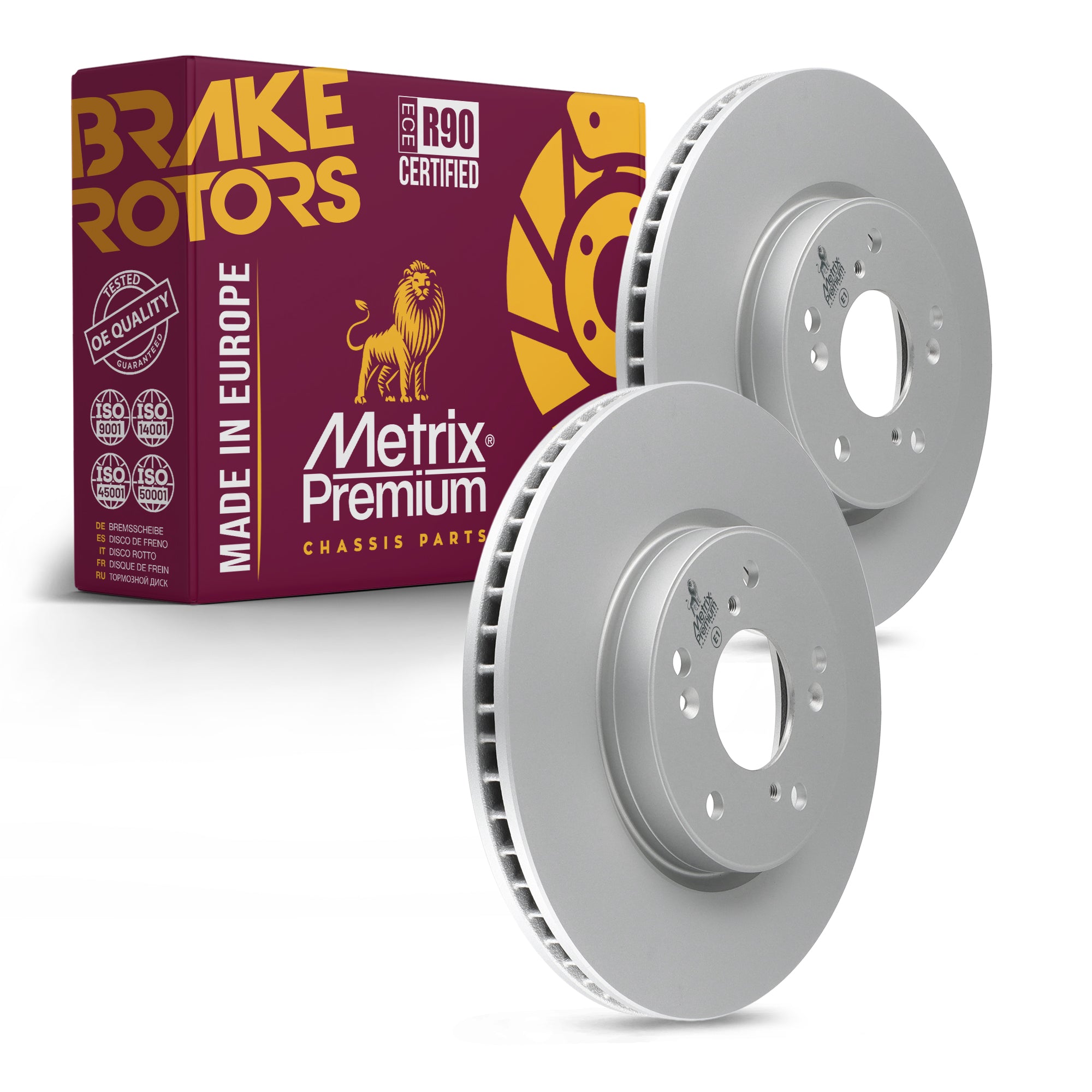 Metrix Premium Front Disc Brake Rotor Kit 92671MT OEM fit auto parts