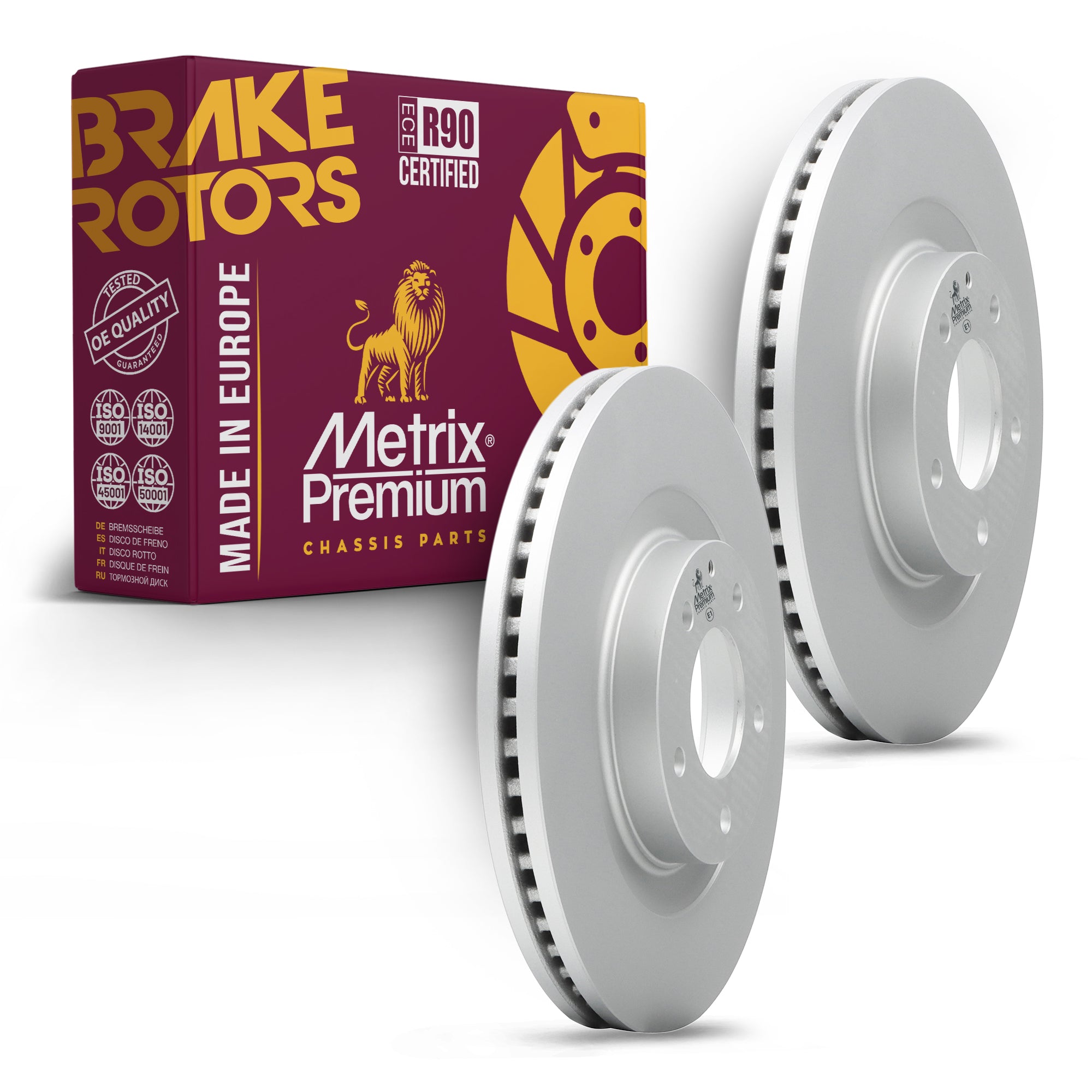 Metrix Premium Front Disc Brake Rotor Kit 92672MT OEM fit auto parts