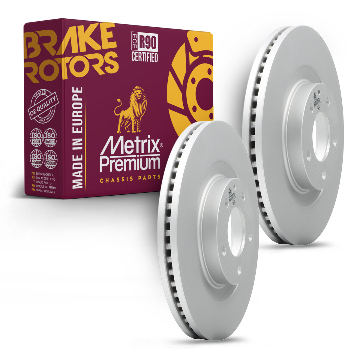 Metrix Premium Front Disc Brake Rotor Kit 92672MT OEM fit auto parts