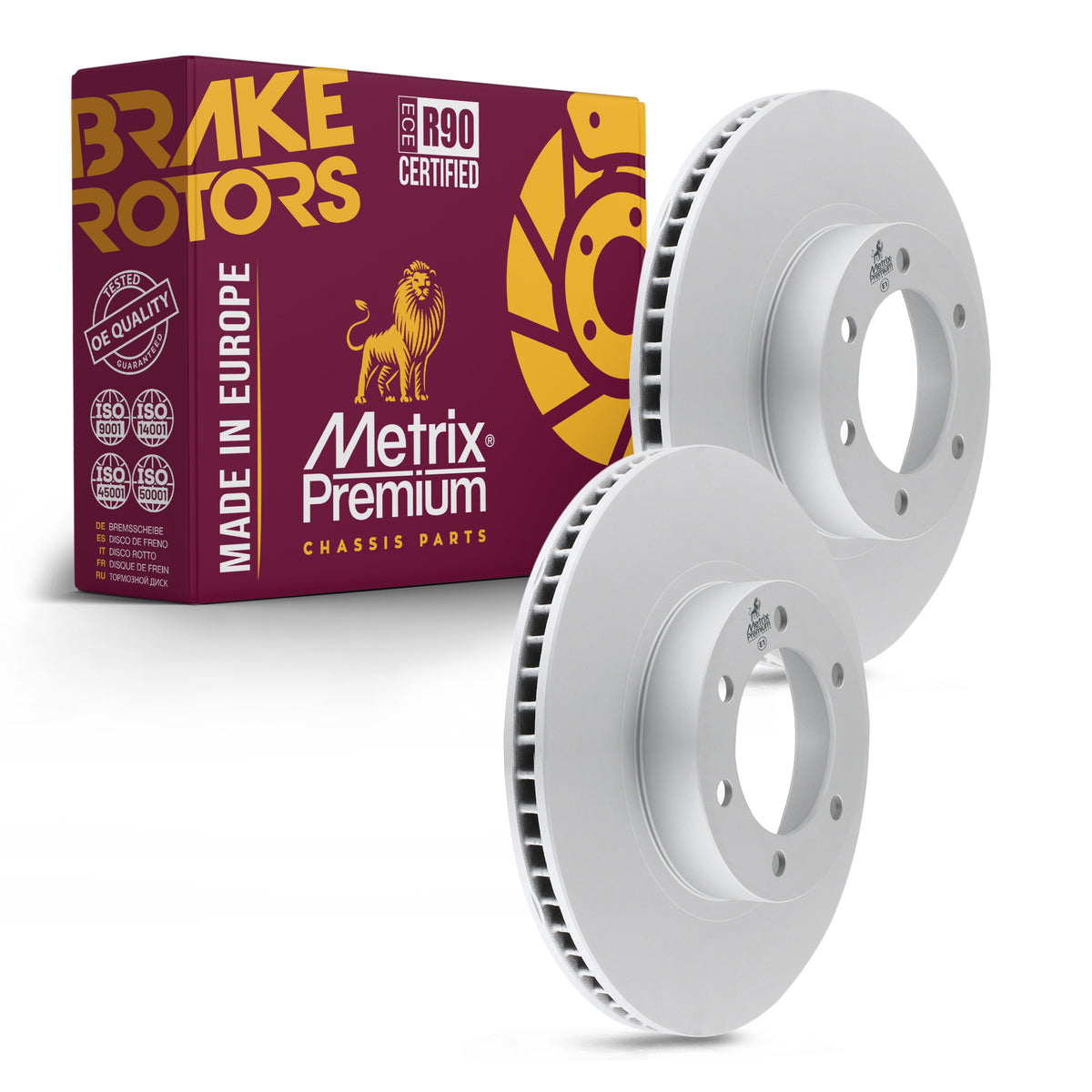 Metrix Premium Front Disc Brake Rotor Kit 92680MT OEM fit auto parts