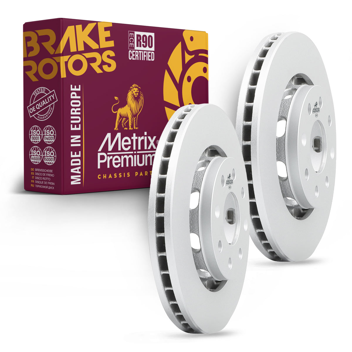 Metrix Premium Front Disc Brake Rotor Kit 92681MT OEM fit auto parts