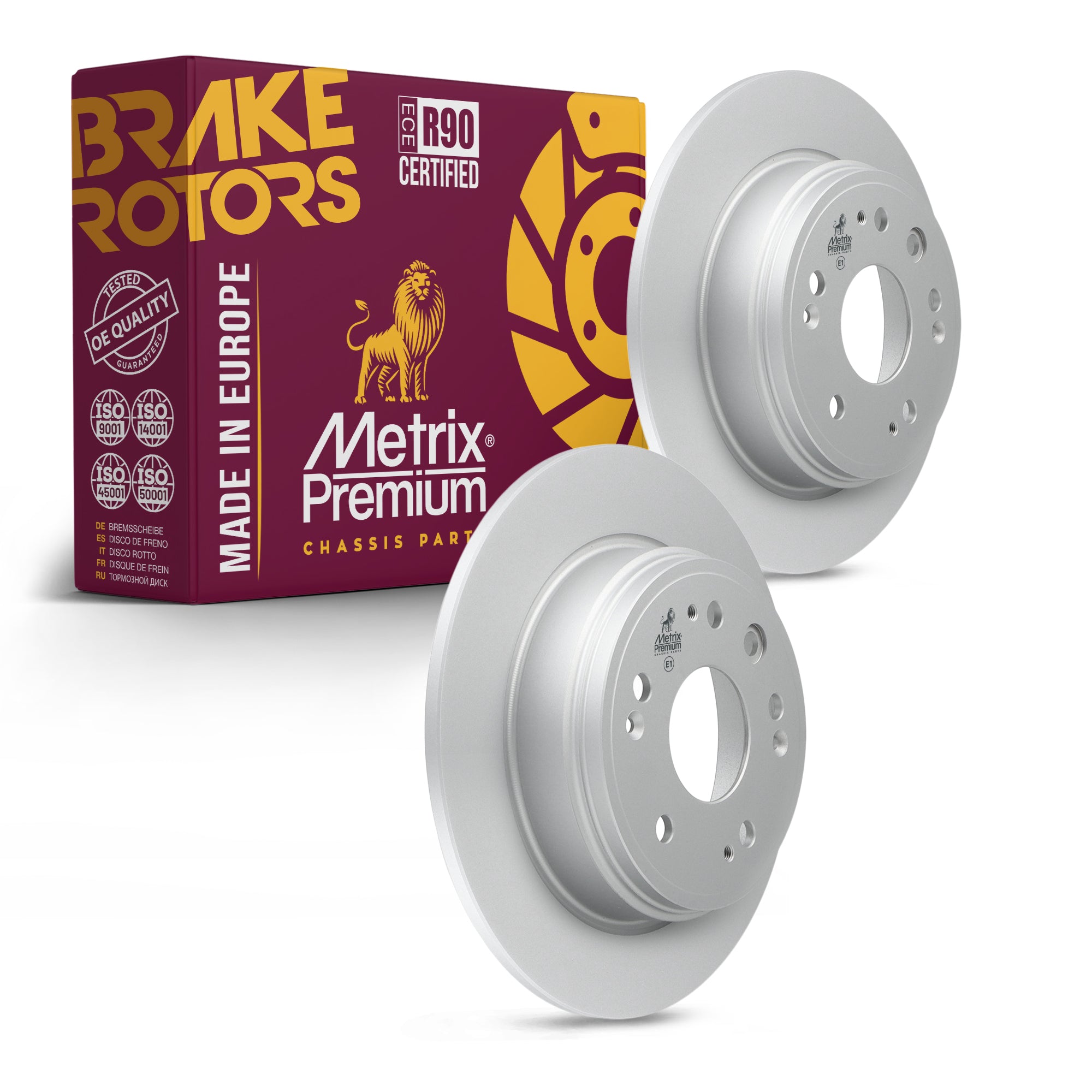 Metrix Premium Rear Disc Brake Rotor Kit 92686MT OEM fit auto parts