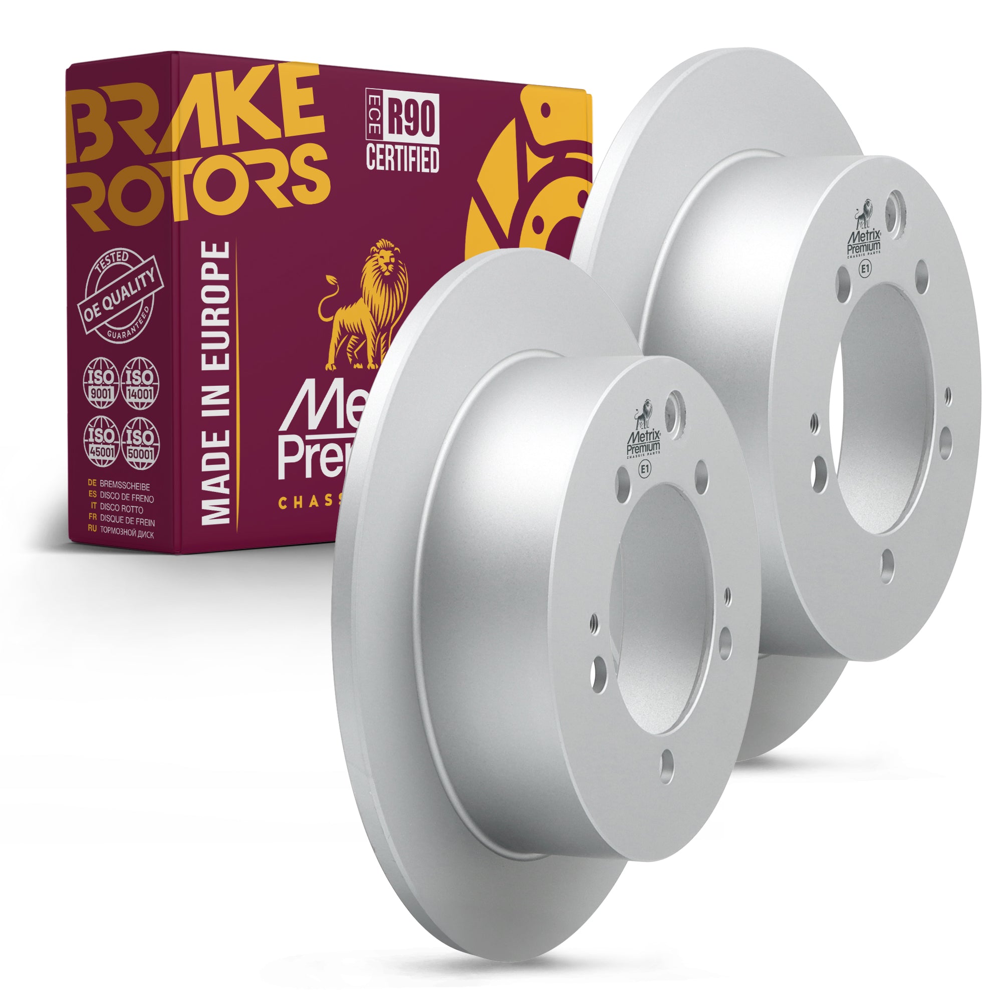 Metrix Premium Rear Disc Brake Rotor Kit 92687MT OEM fit auto parts